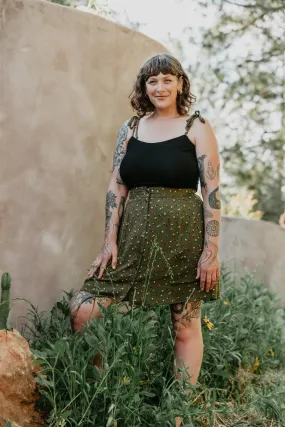 Minnie Top in Black Cotton Knit GarmentWashed Softness UltraSoftLining