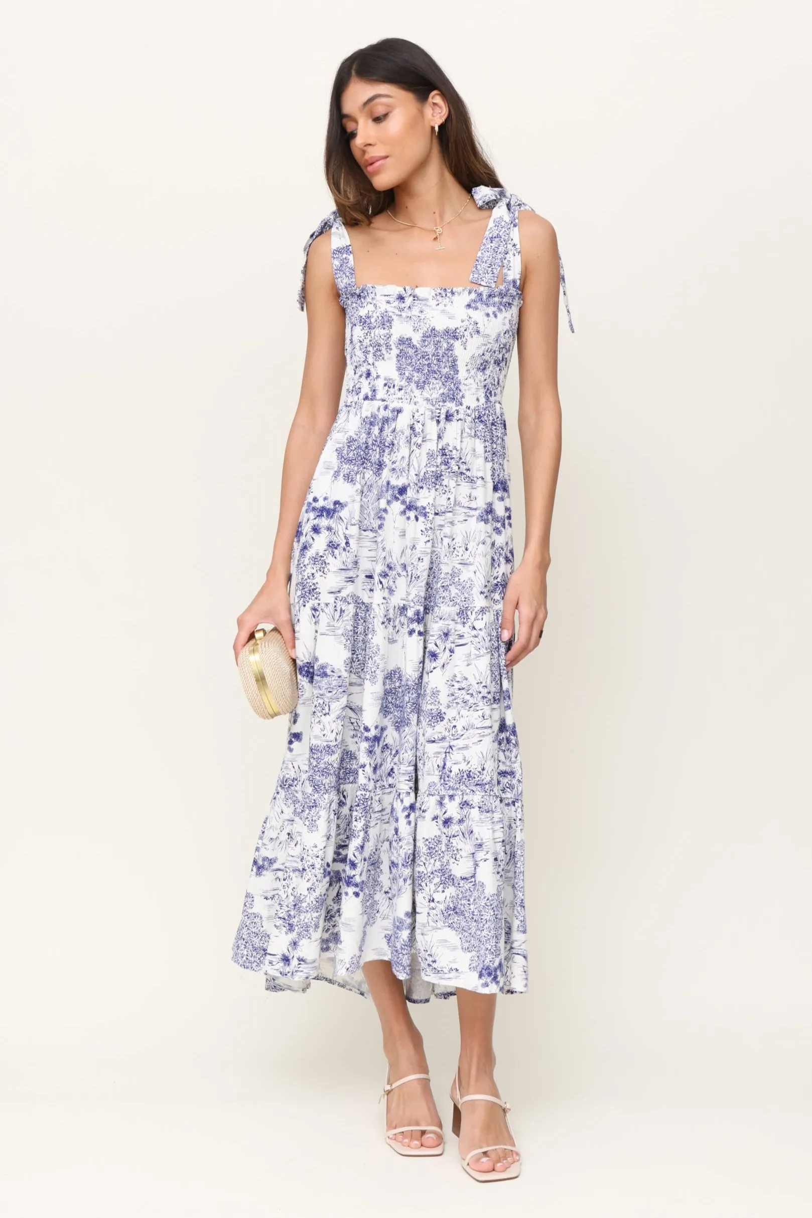 Muse Maxi Dress Cool Draping
