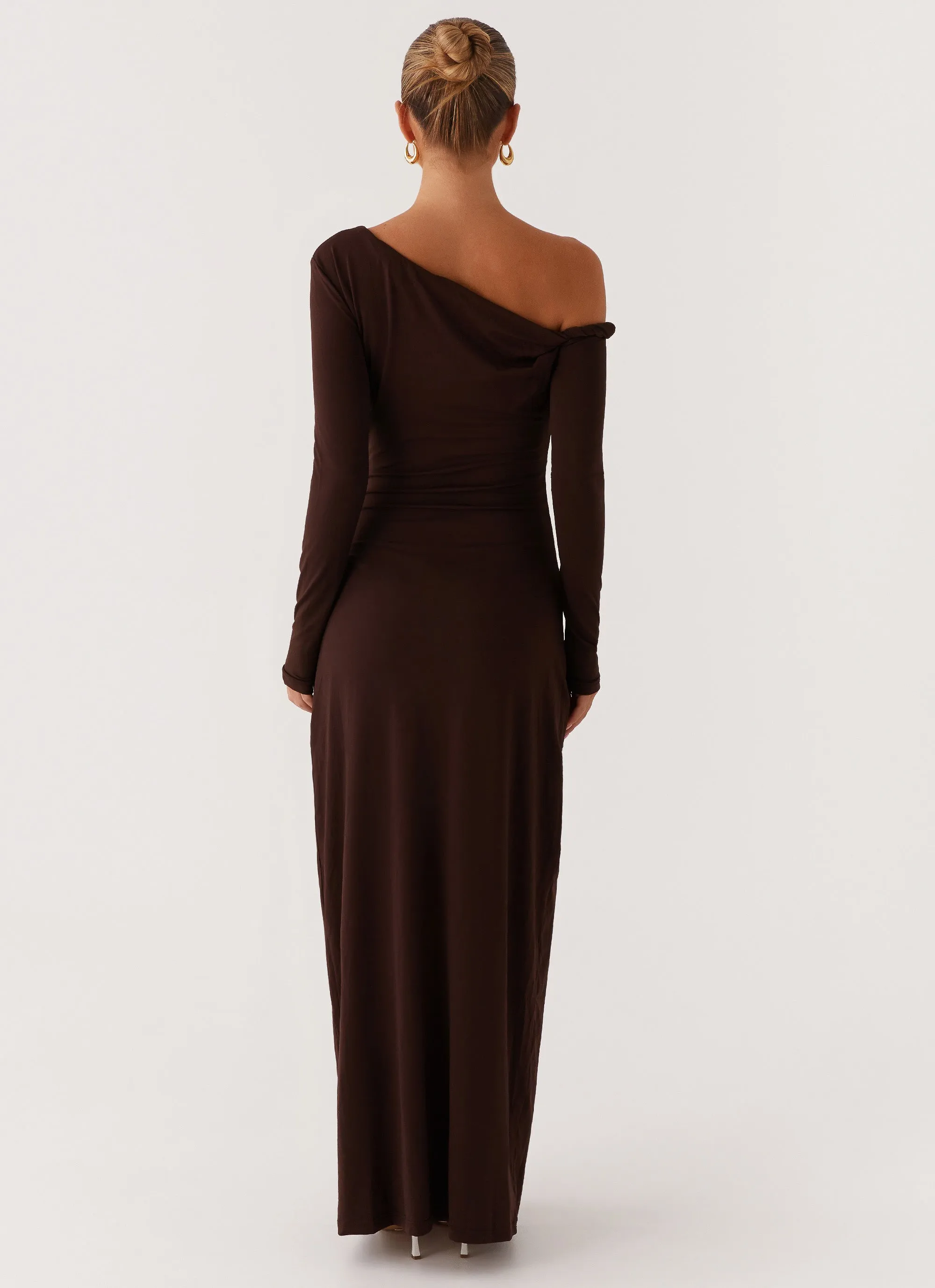 Day Glow Jordana Twist Maxi Dress - Brown