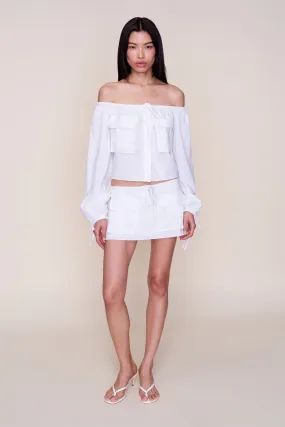 Elasticized Hem Akiko Skirt