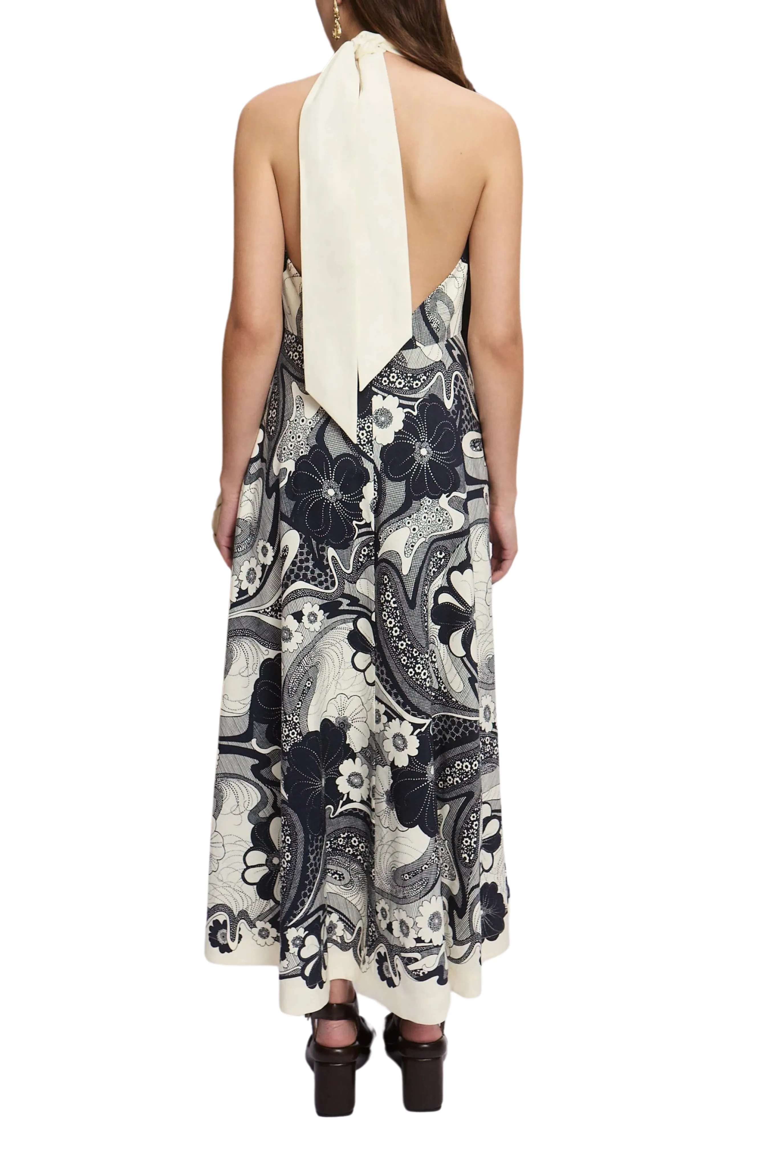 Clean Texture Evening Vibe Mickey Midi Dress