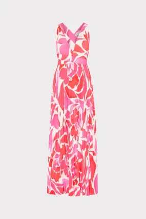 Oria Dream Rose Pleated Dress Transitional-Wear