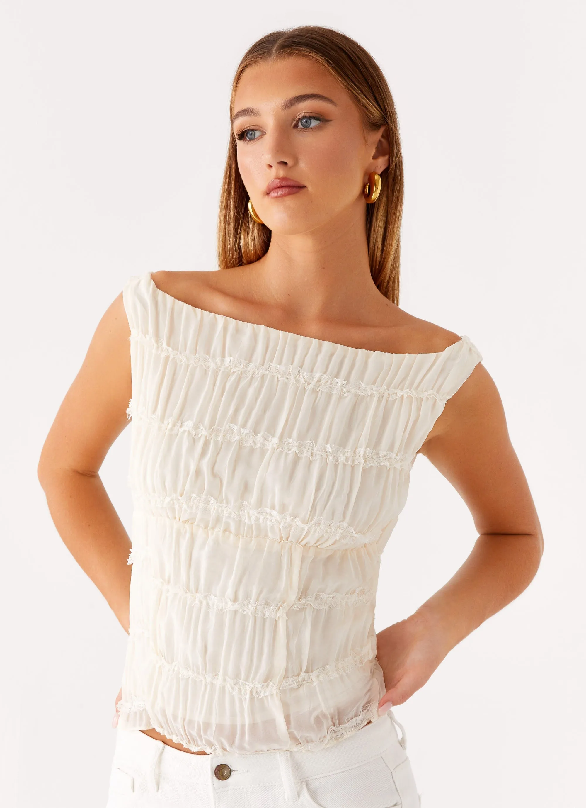 Nebula Top - Ivory Summer Dress