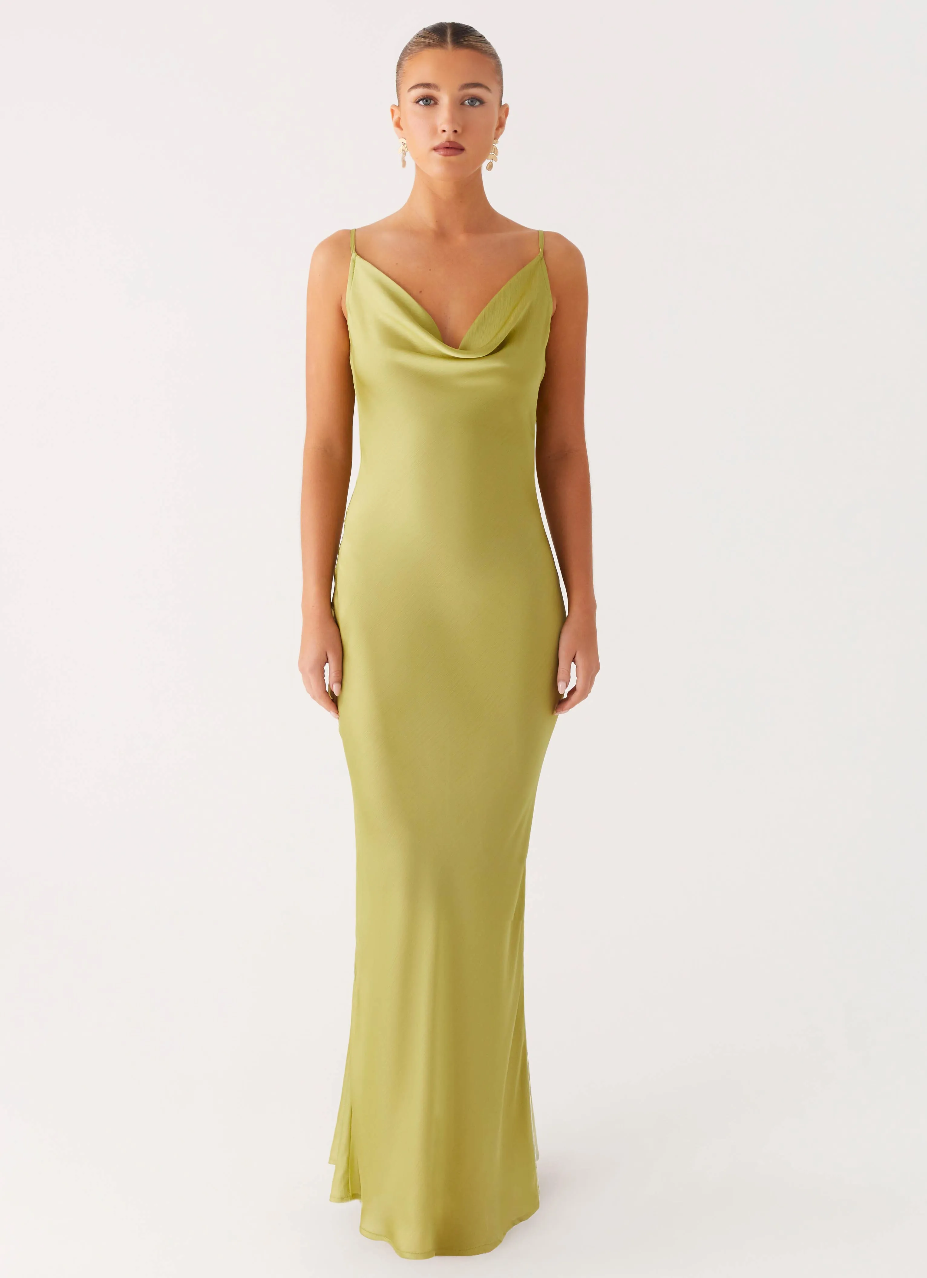Office Tone Jade Escape Maxi Dress - Lime