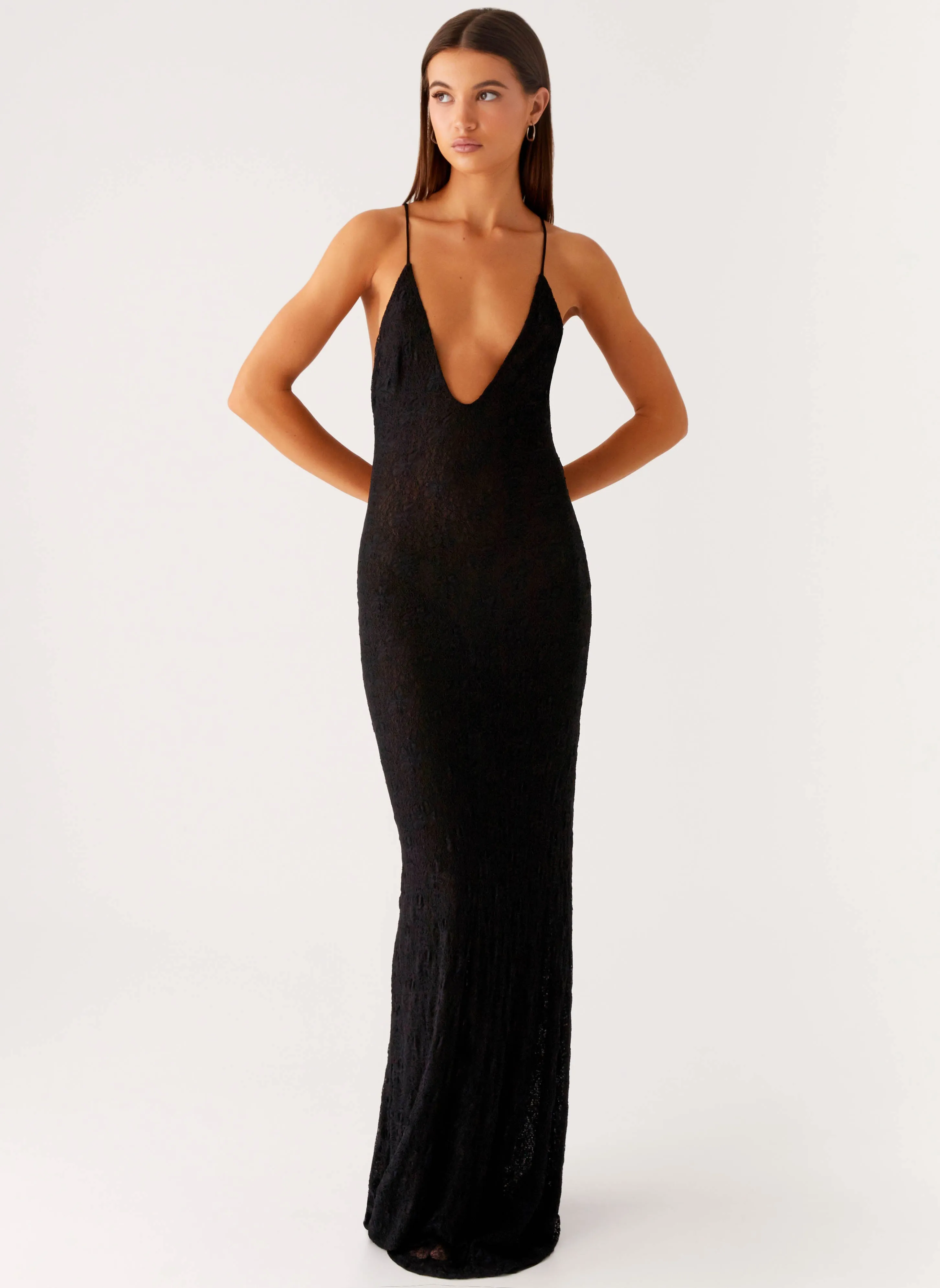 Kylia Maxi Dress - Black Calm Aesthetic