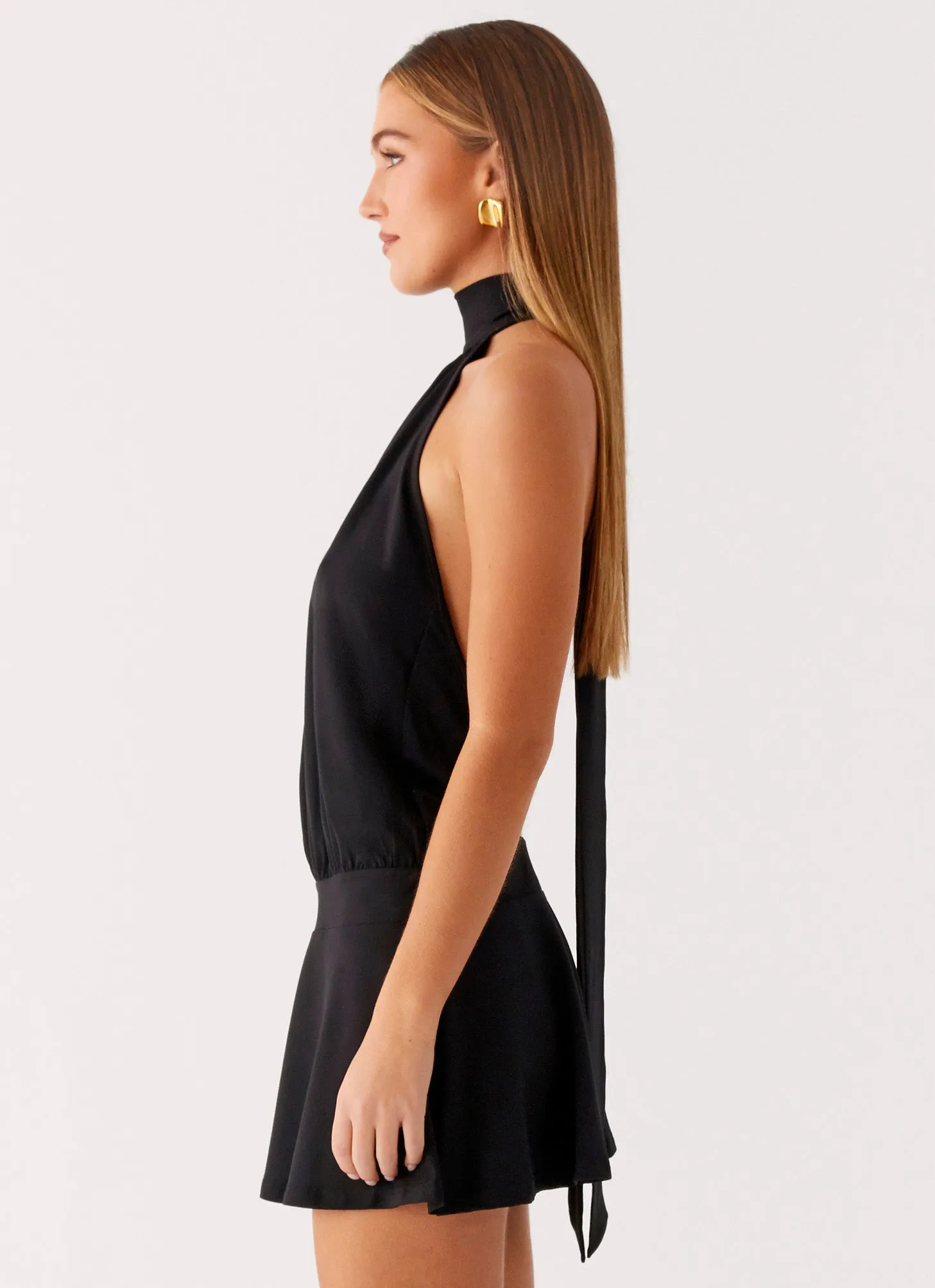 Valor Mini Dress - Black Gentle Vibe