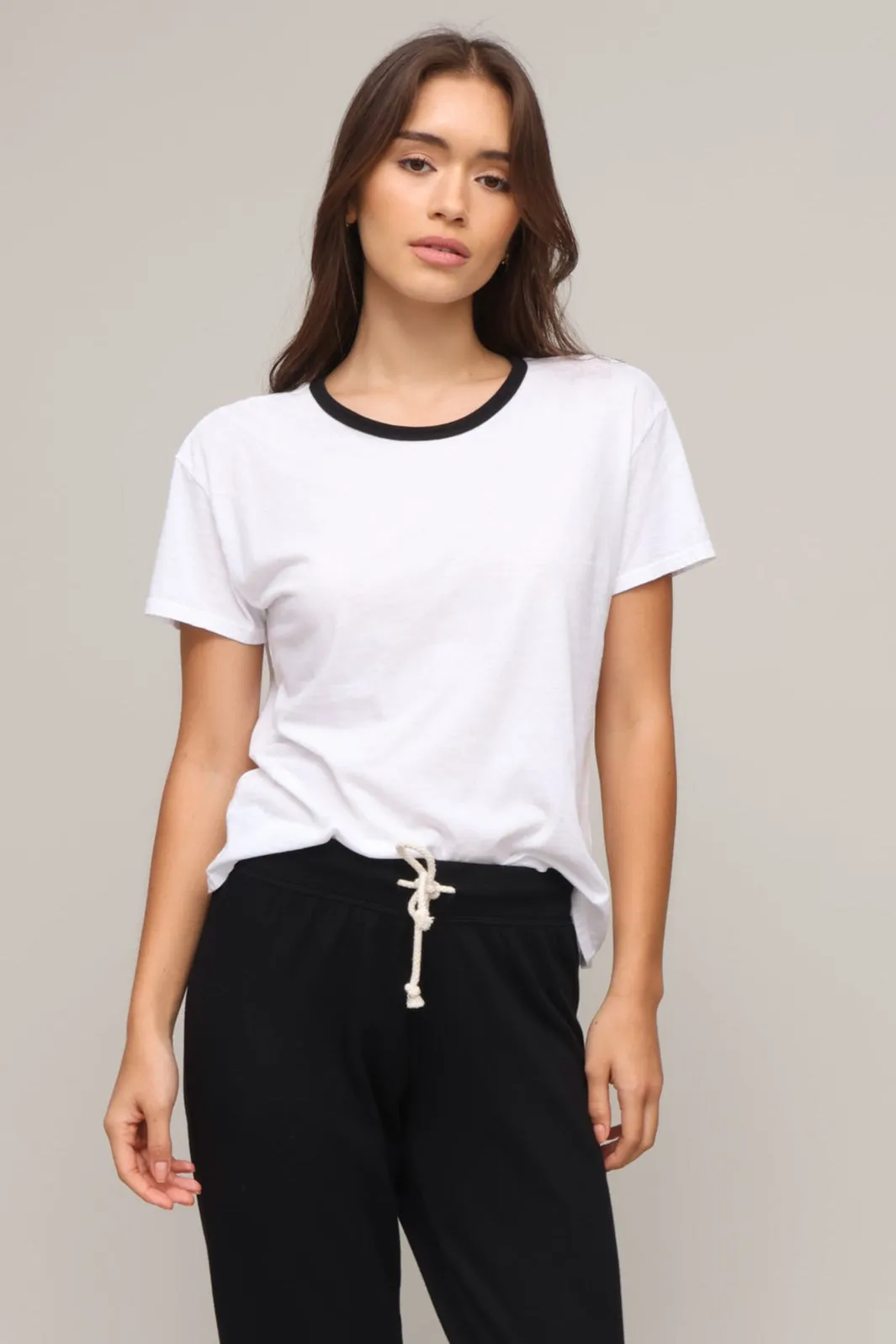 Keys Ringer Crew Neck Durable Stitch Pattern