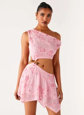 Balanced Texture Aletta Sequin Mini Dress - Pink