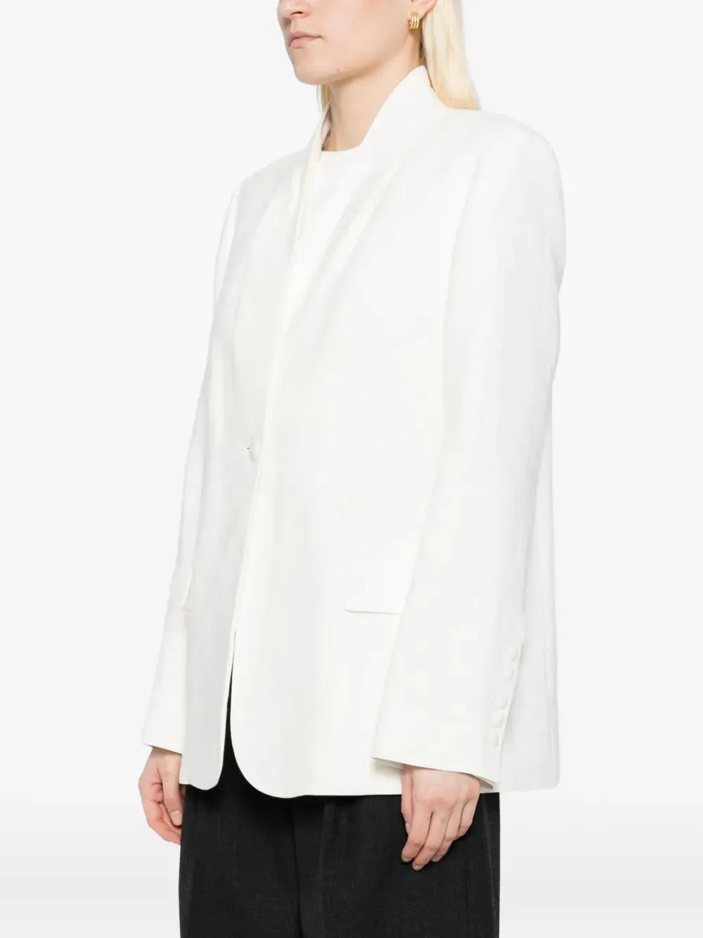 New Dinner Jacket in Ivory Slim Silhouette