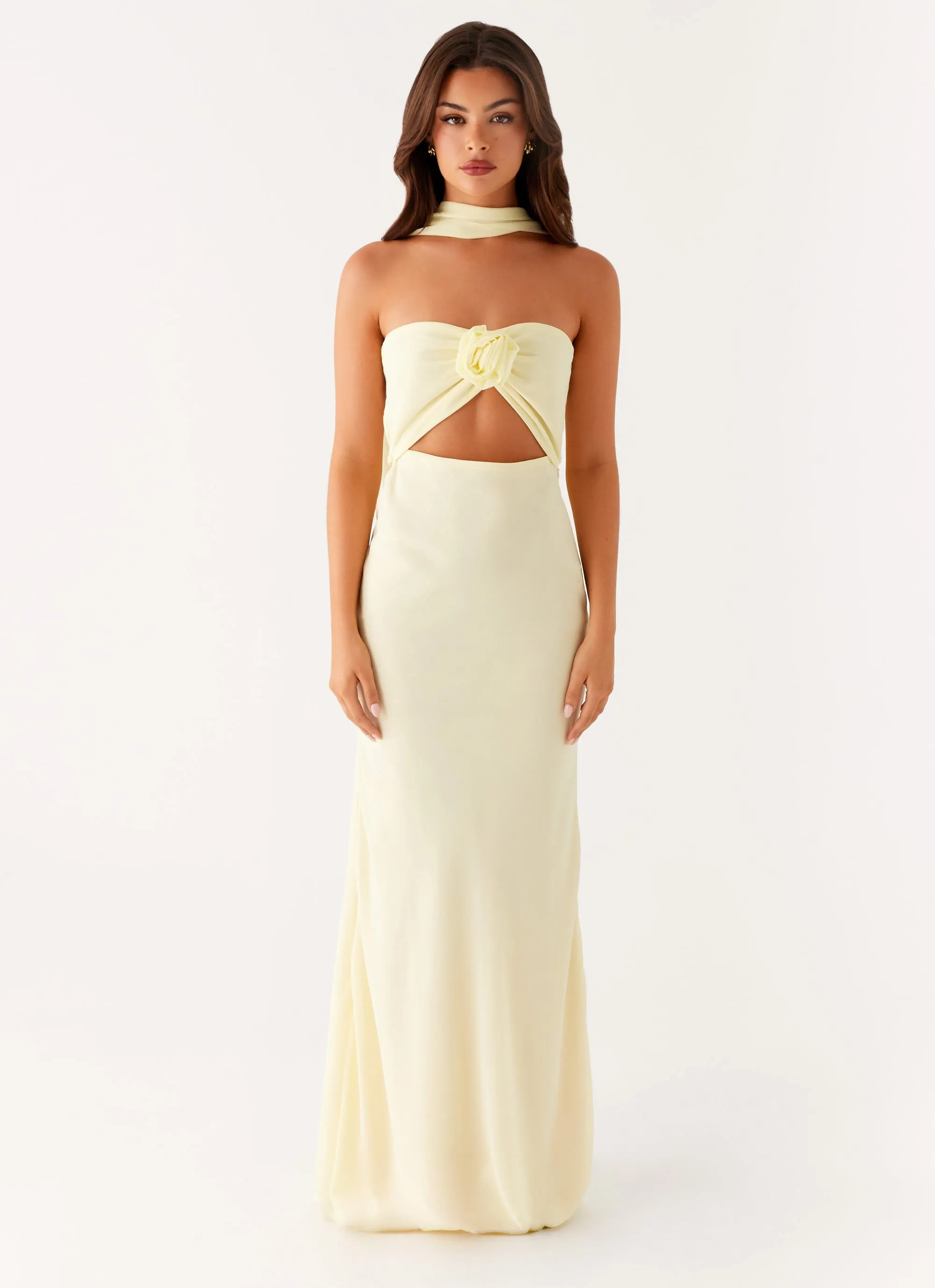Work Flex Fit for All Seasons New Light Maxi Dress - Yellow