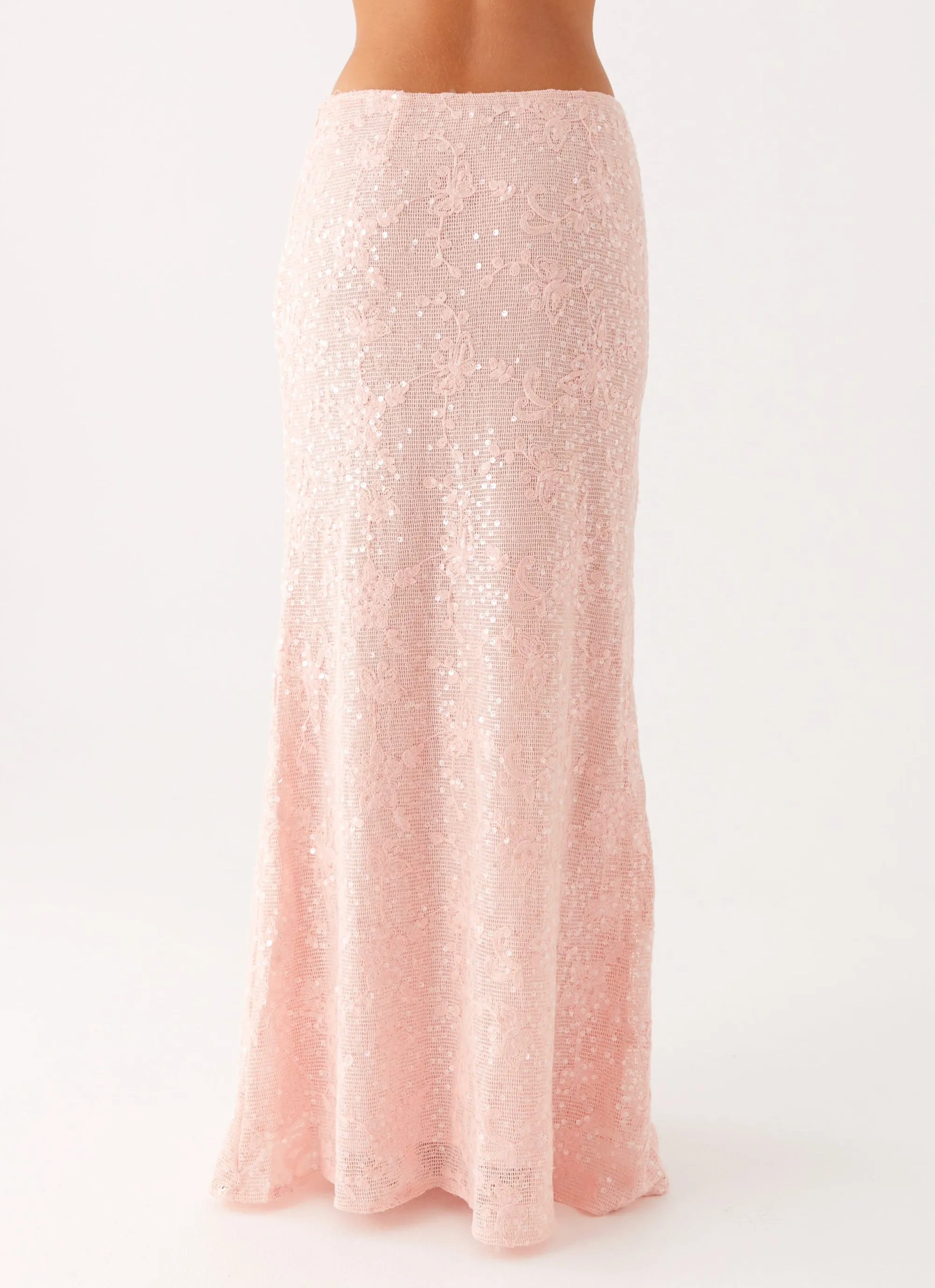 Stylish Choice Nico Sequin Maxi Skirt - Pink