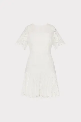 Nikoletta Mixed Laces Pleated Mini Dress Spring Mood