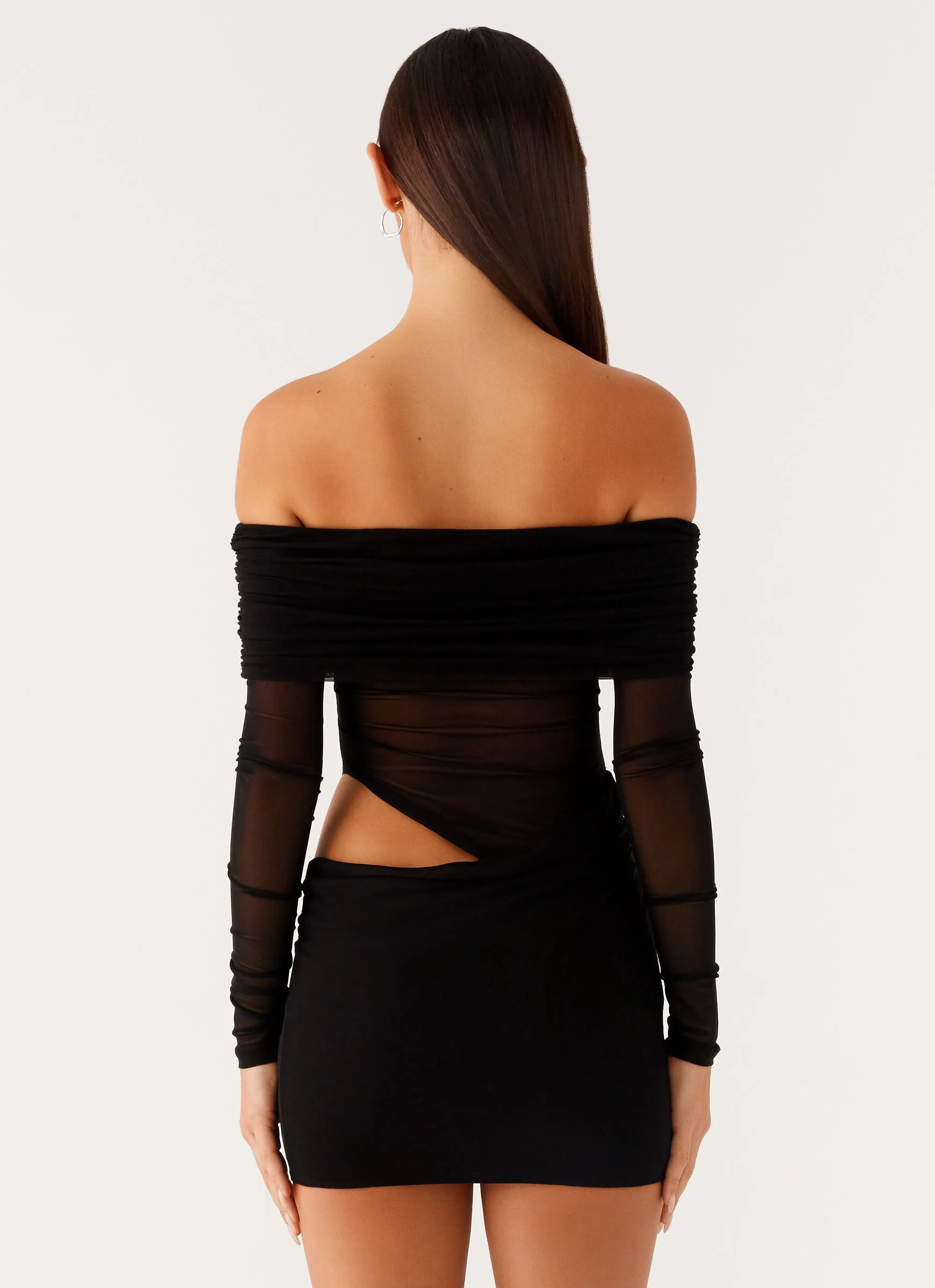 No Doubt Mini Dress - Black Cool Palette