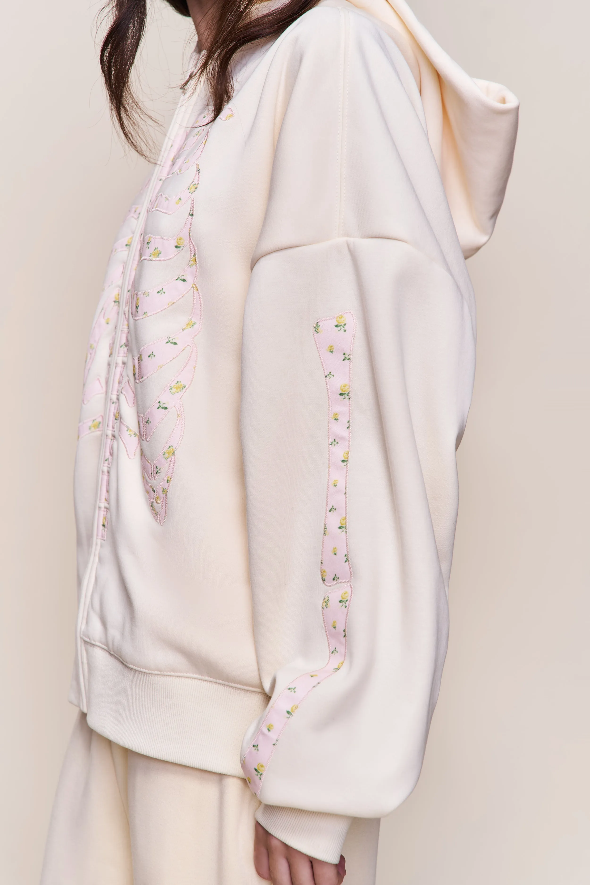 Clifton Zip Up Hoodie Essential Drape