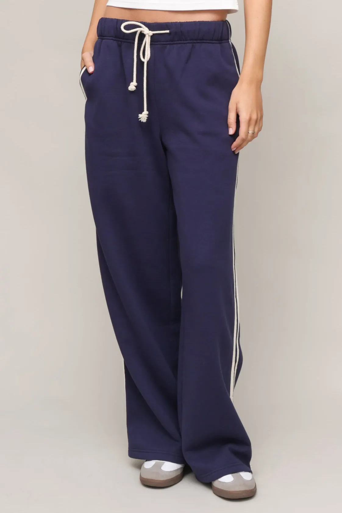 UV Protection Enhanced Line Up Striped Side Sweatpants