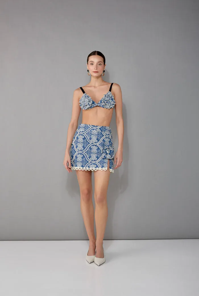 ROSE SKIRT DENIM Barrel Waist Outdoor Comfort