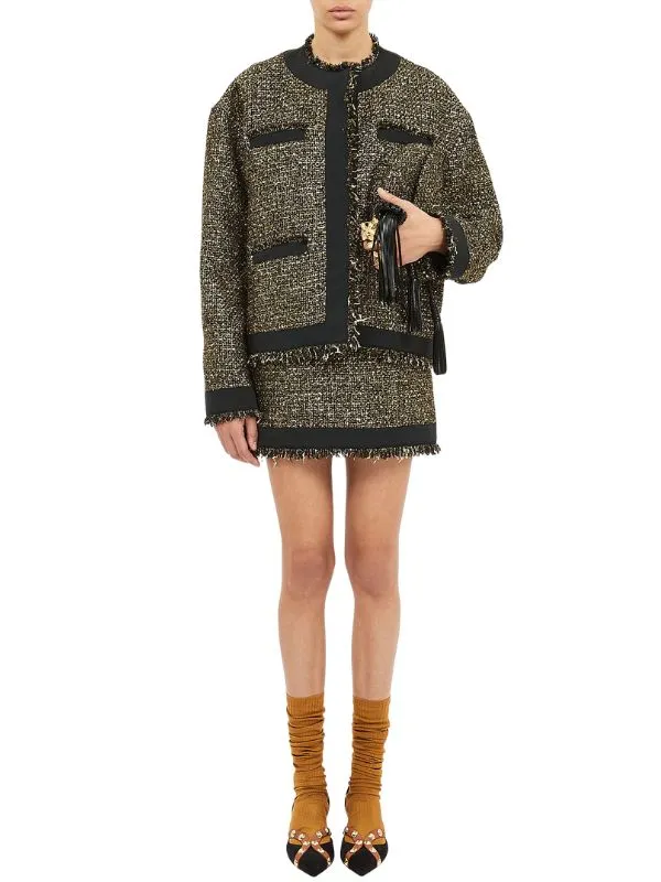 Tactile Response Fabric Carmella Tweed Coat in Tapestry