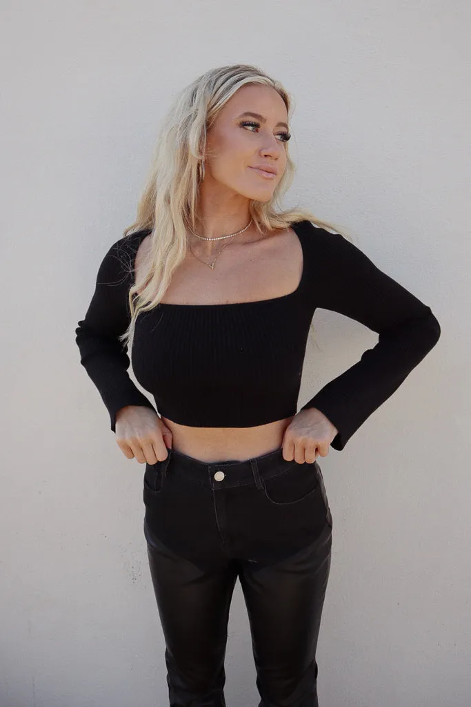 OdorControl Technology Mia Square Neck Long Sleeve