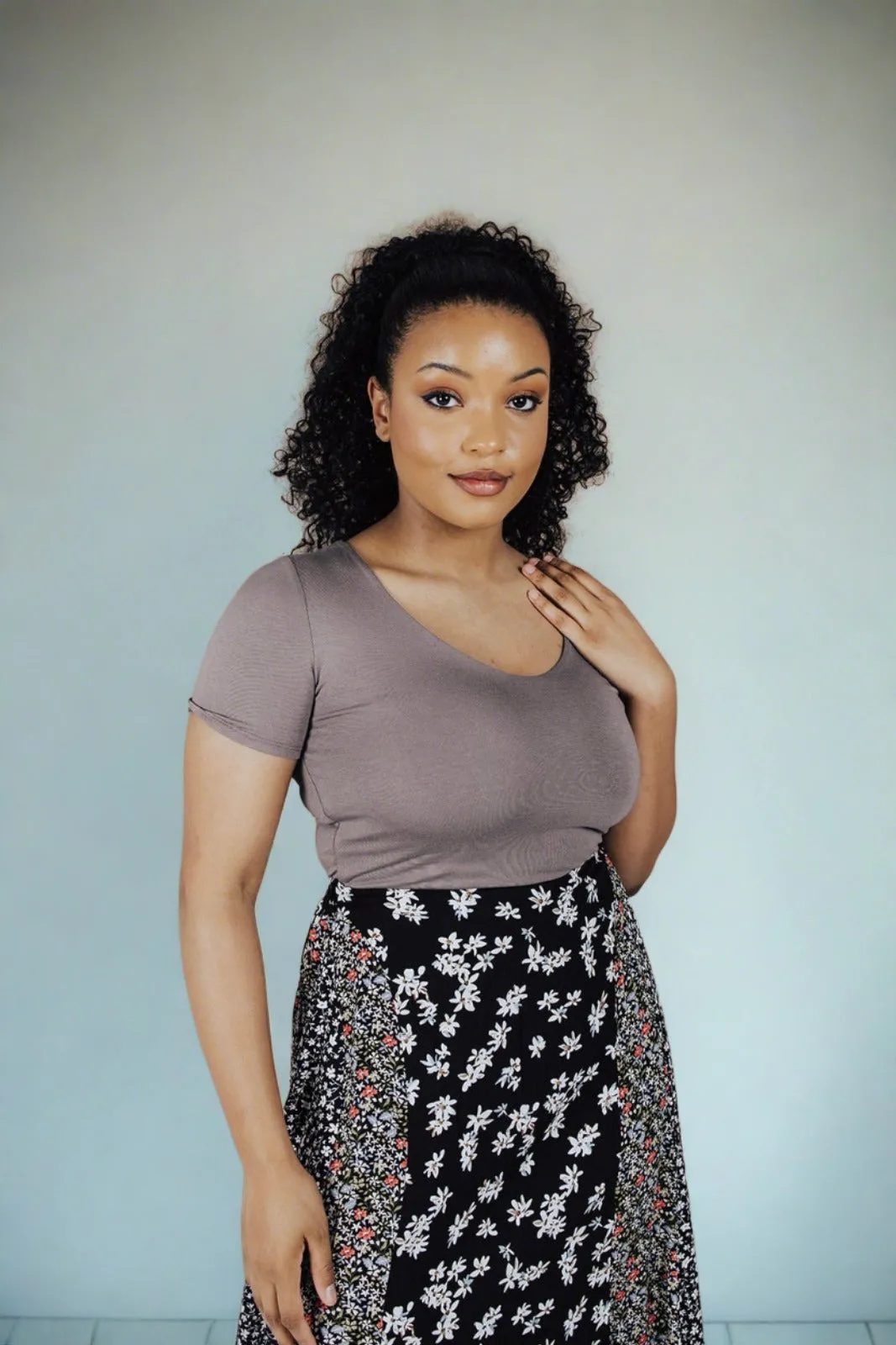 Overdrive V-Neck Top Compact Weave Fabric MultiPocketDesign