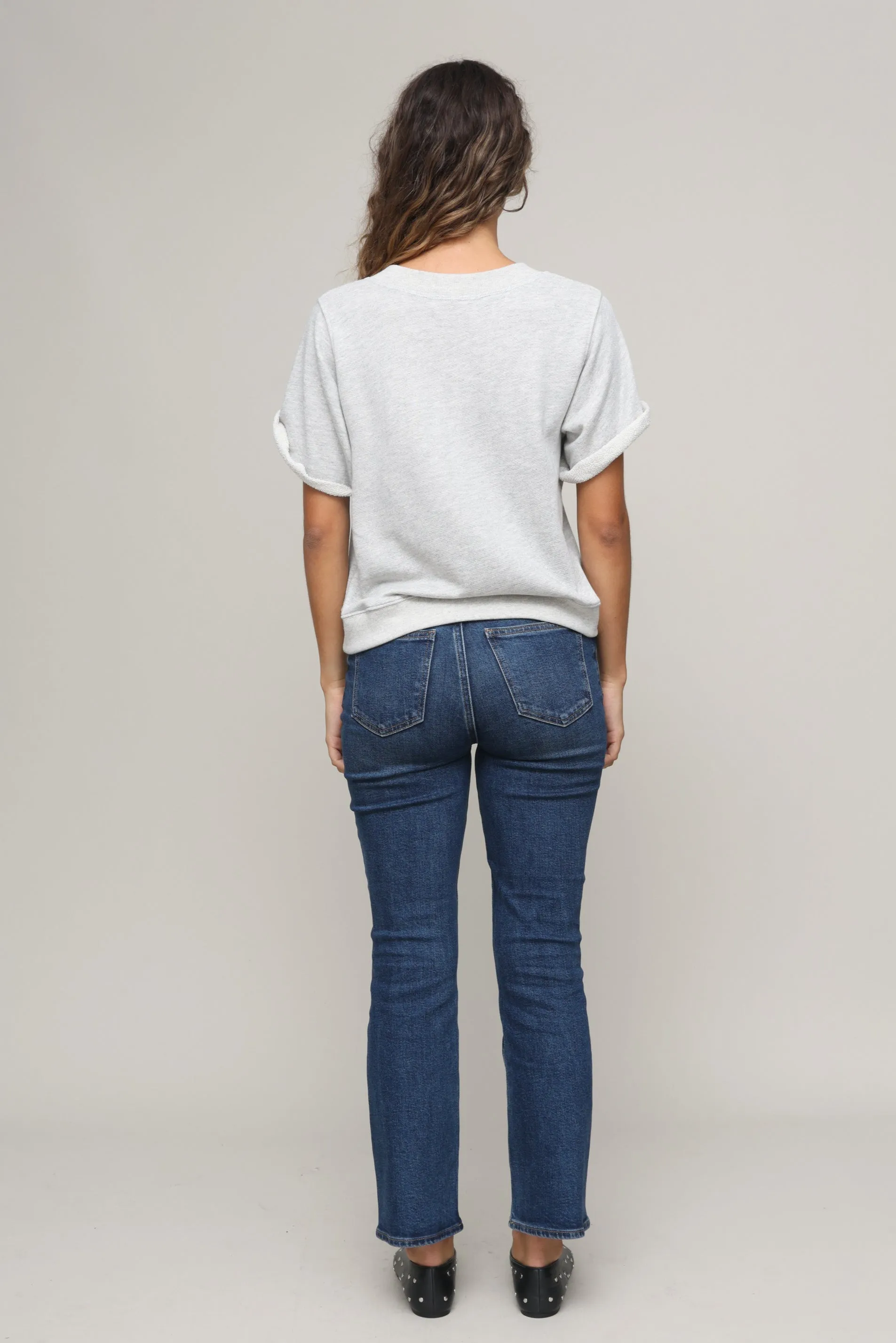 Briggs French Terry Sweatshirt Roll Up Sleeve Design