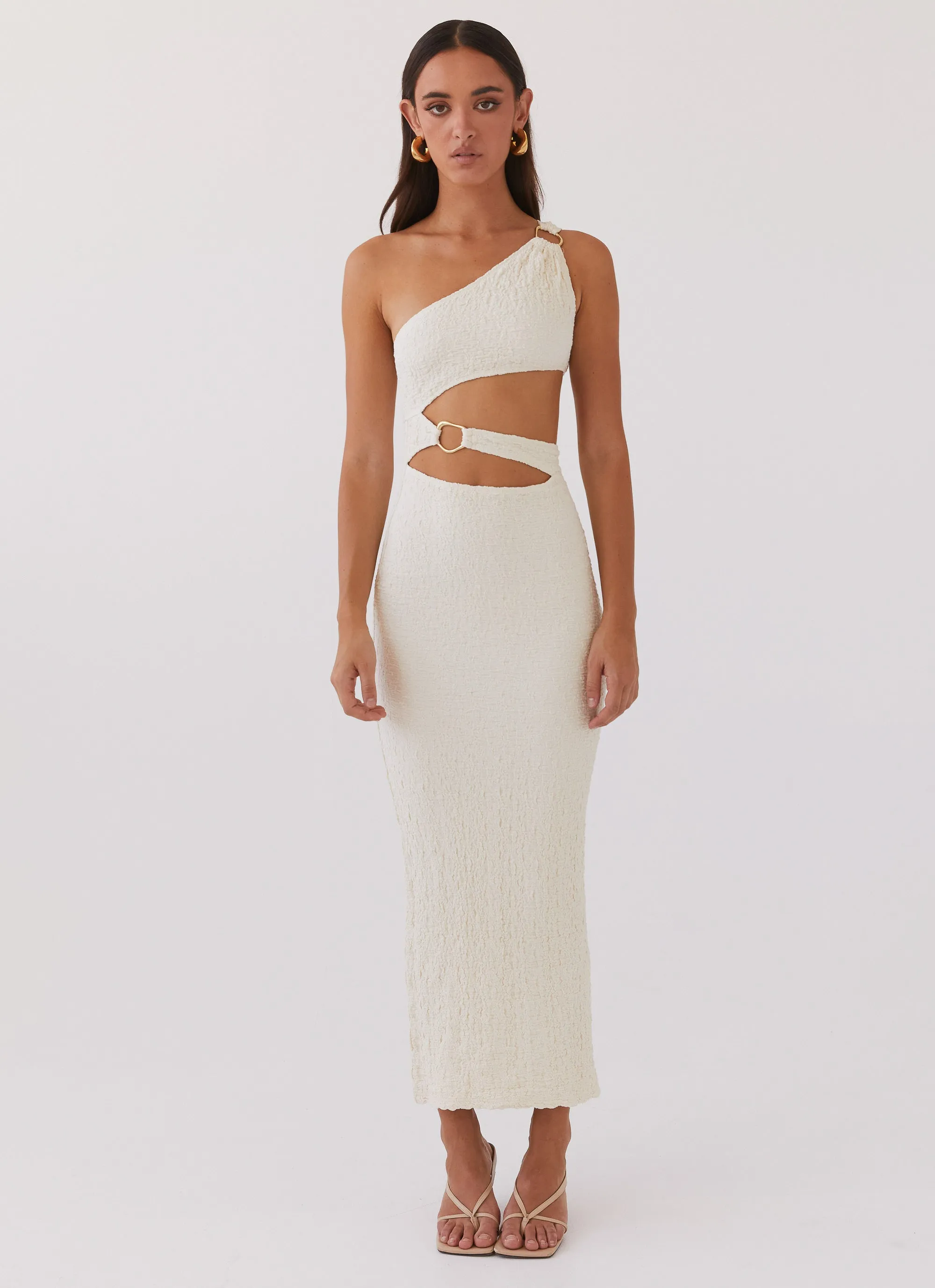 Timeless slip dress North Haven Maxi Dress - Ivory Wave