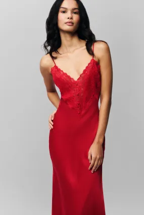 Coastal Chic Elegant holiday wear Nova Slip Midi Dress