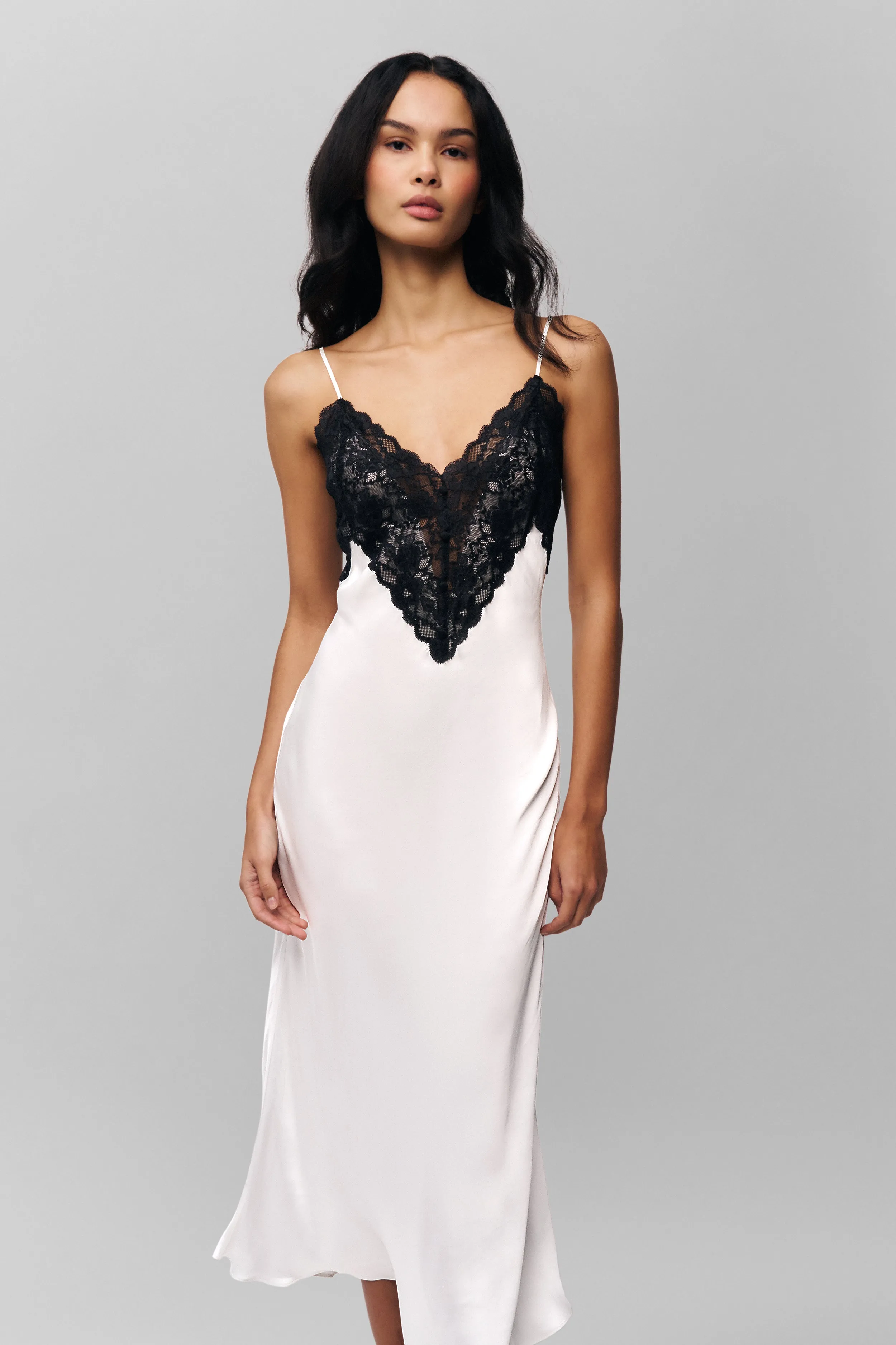 Nova Slip Midi Dress WideCollarDesign