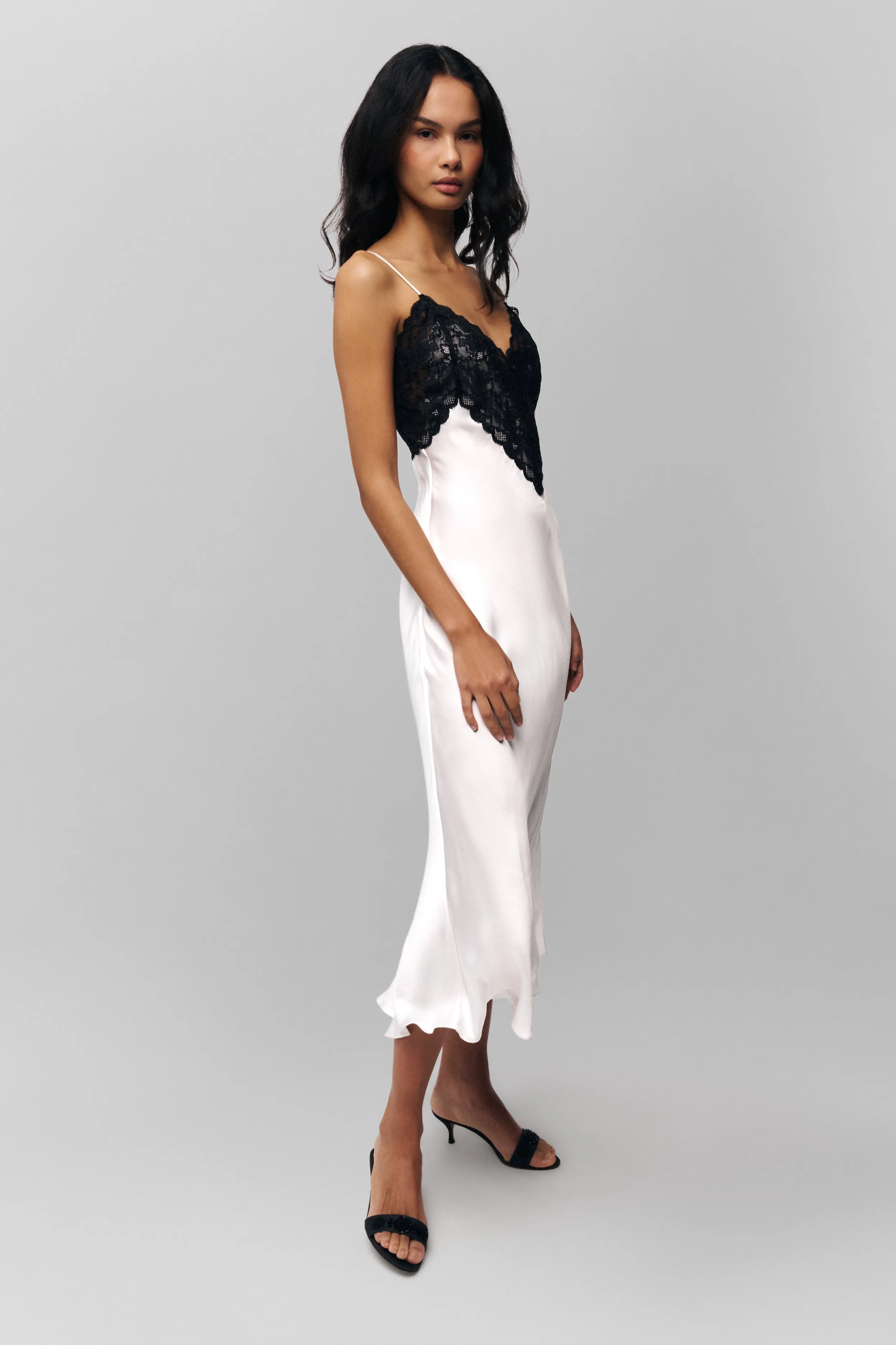 Nova Slip Midi Dress Minimalist feel Date-Night