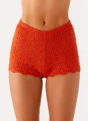 Training Comfort Oakley Low Rise Mini Shorts - Orange