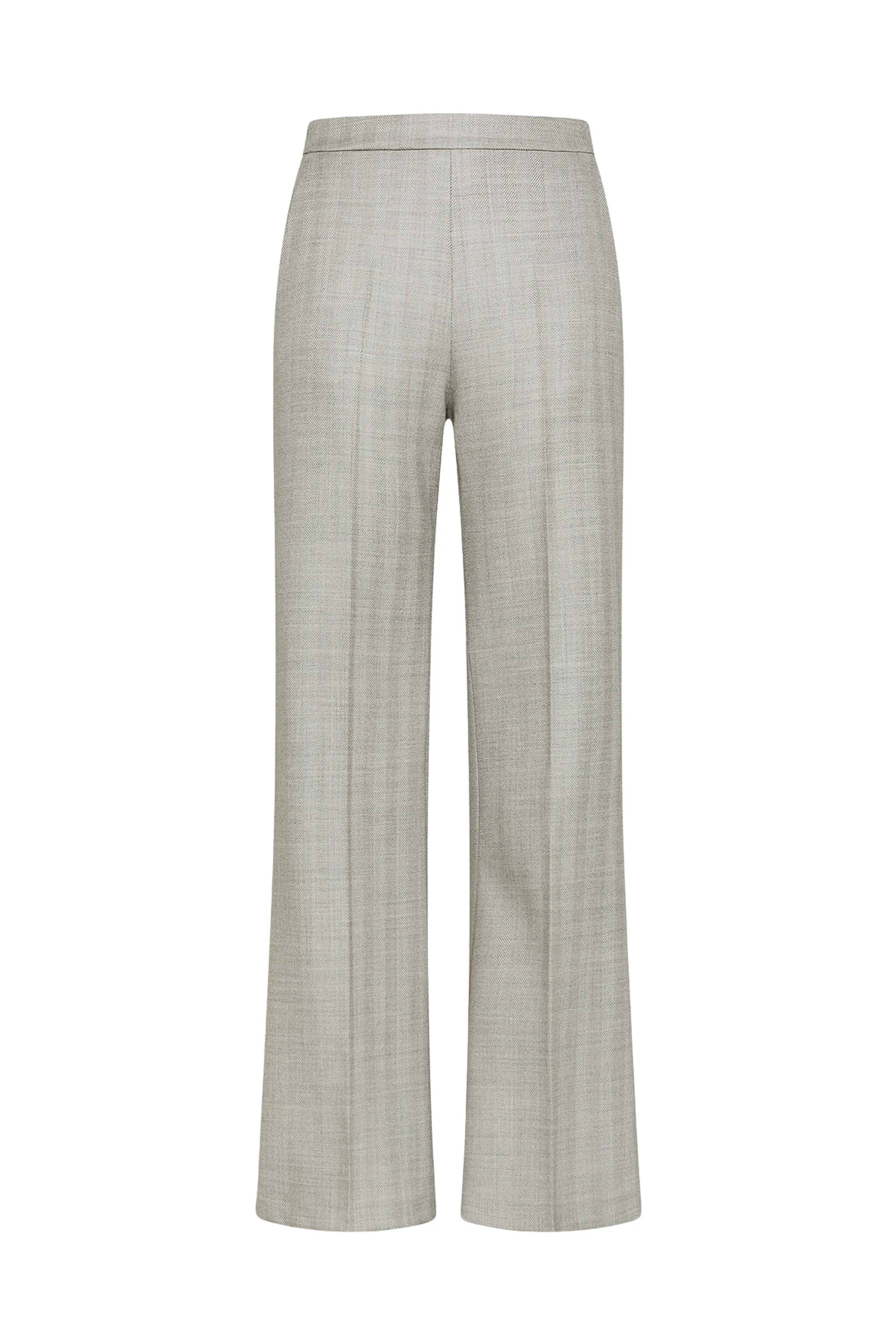 Herringbone Palazzo Pants Flattering Look Denim finish
