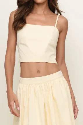 Blair Tie Back Top DoubleStitching EcoFriendly Dye