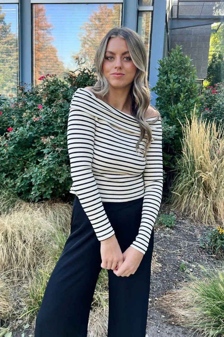 Tenley Striped Top SecurePockets