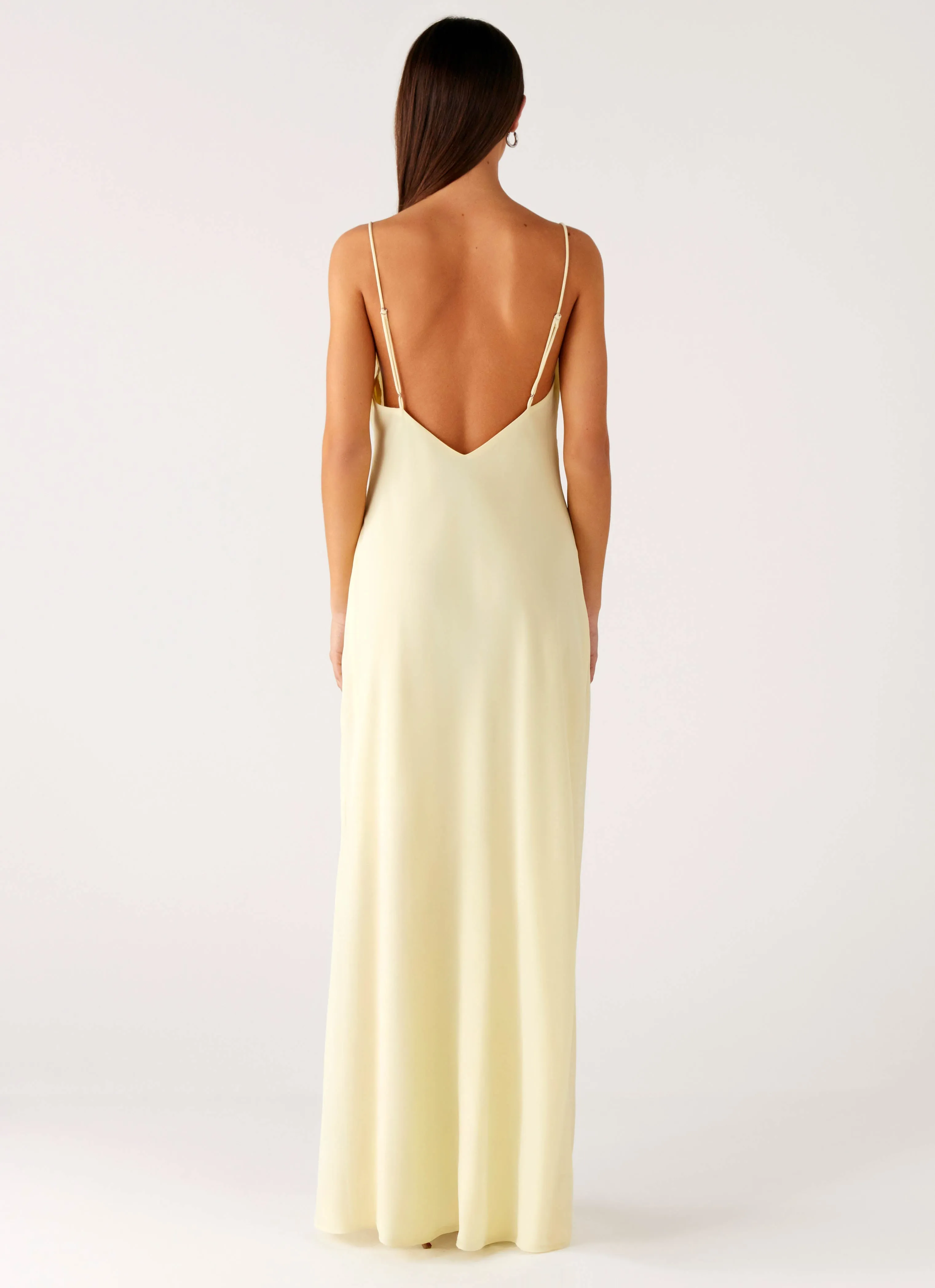 Oliana Maxi Dress - Yellow Exclusive-Design