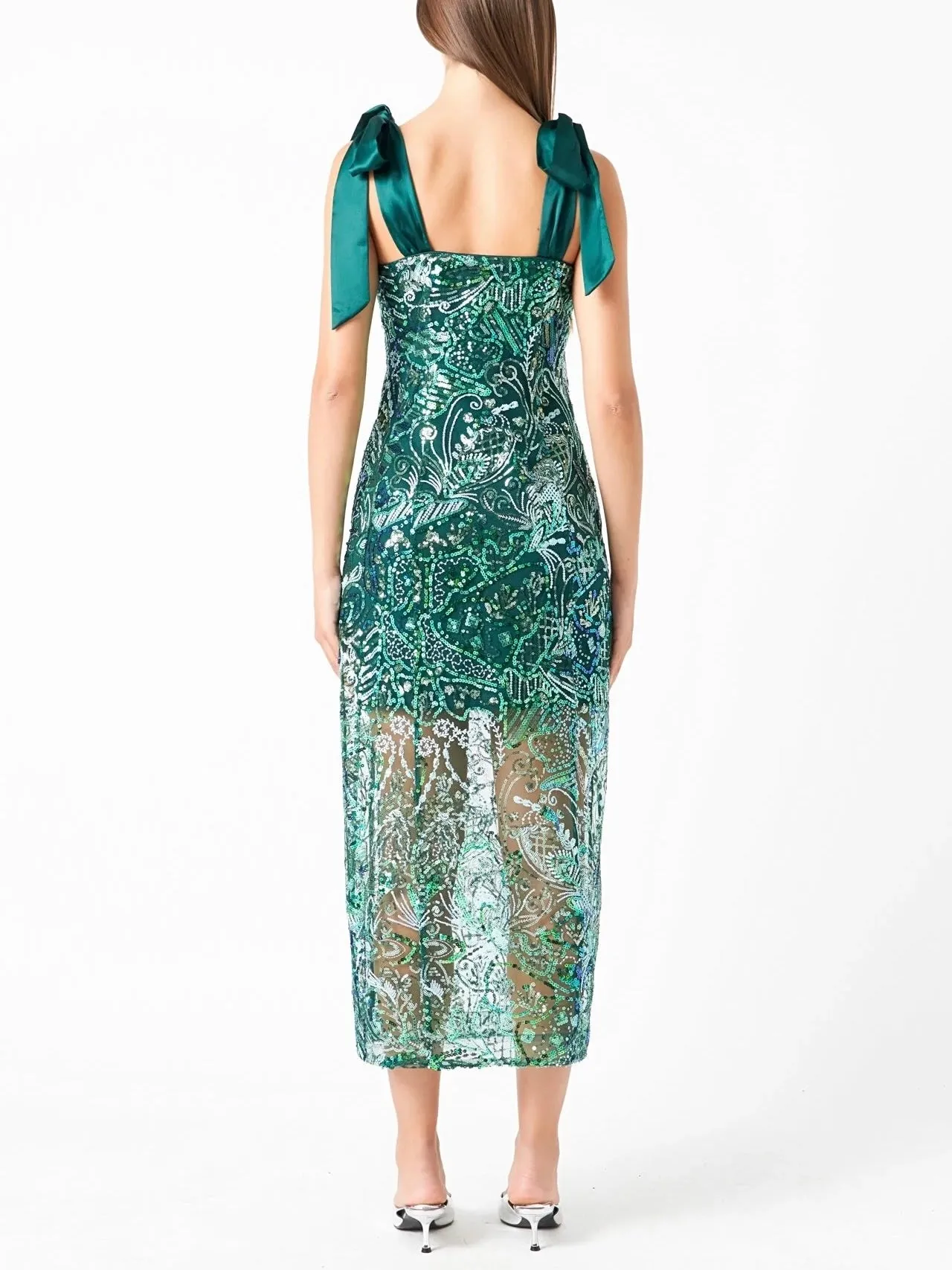 Olivia Sequin Dress Fresh Motion Button-Cuff