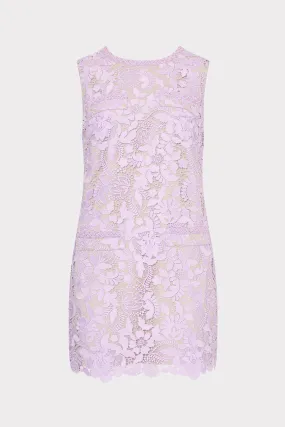 3D Garden Lace Sleeveless Mini Dress Soft Appearance Versatile and Comfortable