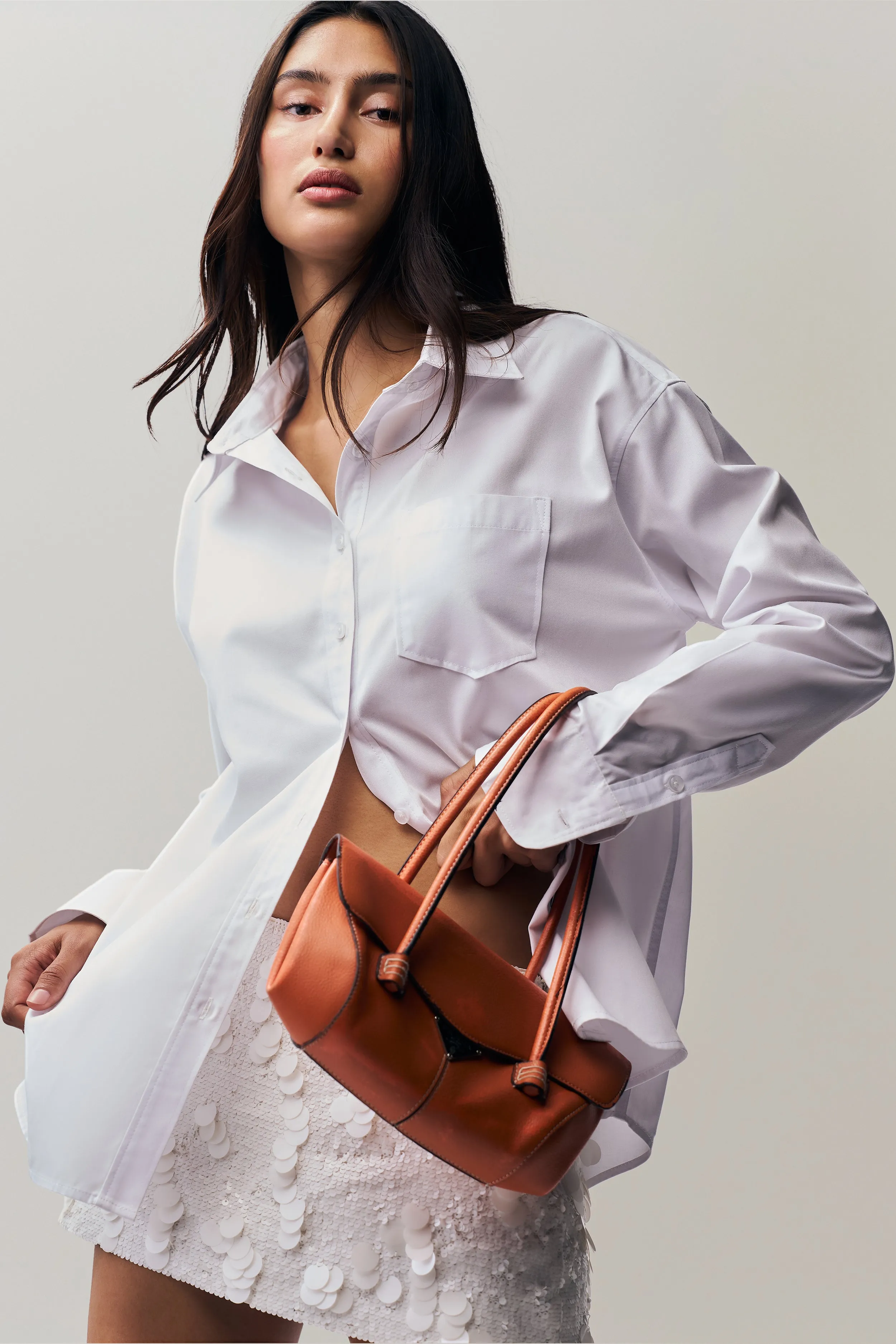 Oona Button Down Layered Collar