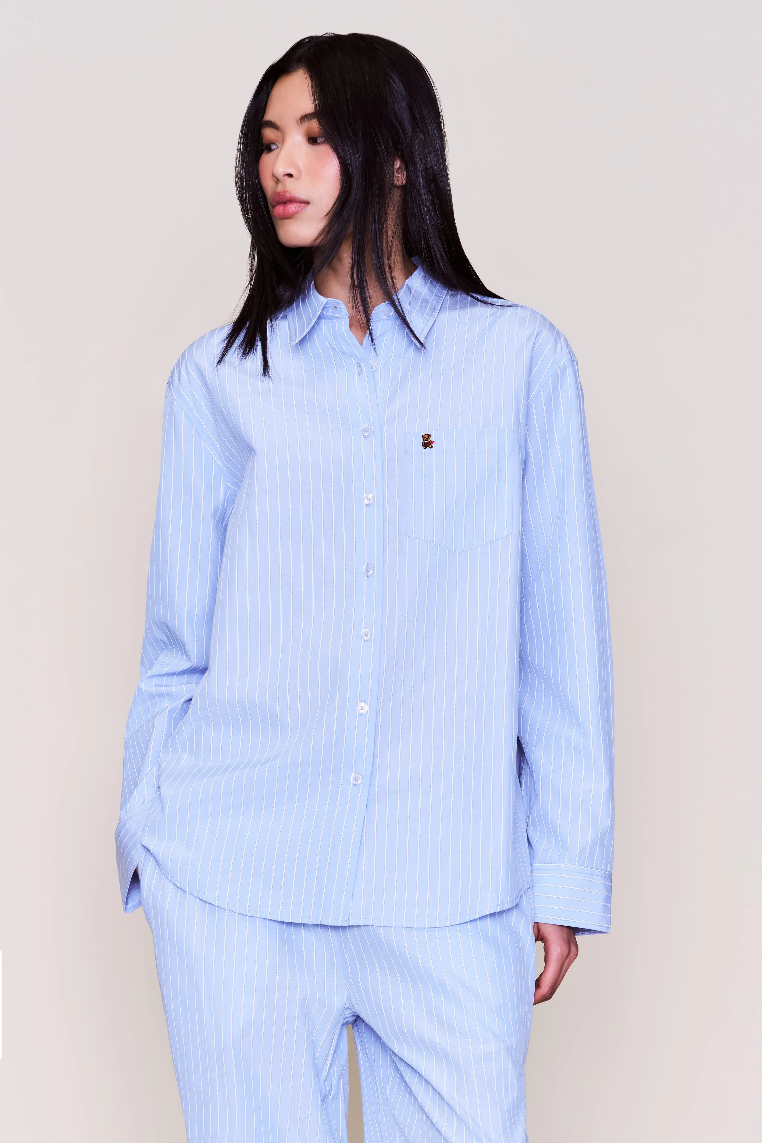 Oona Buttondown Soft Brushed Lining