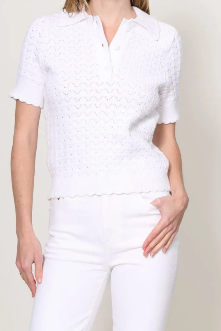 Open Stitch Polo Sweater MultiFunctionalPockets Thermal Insulation Tech