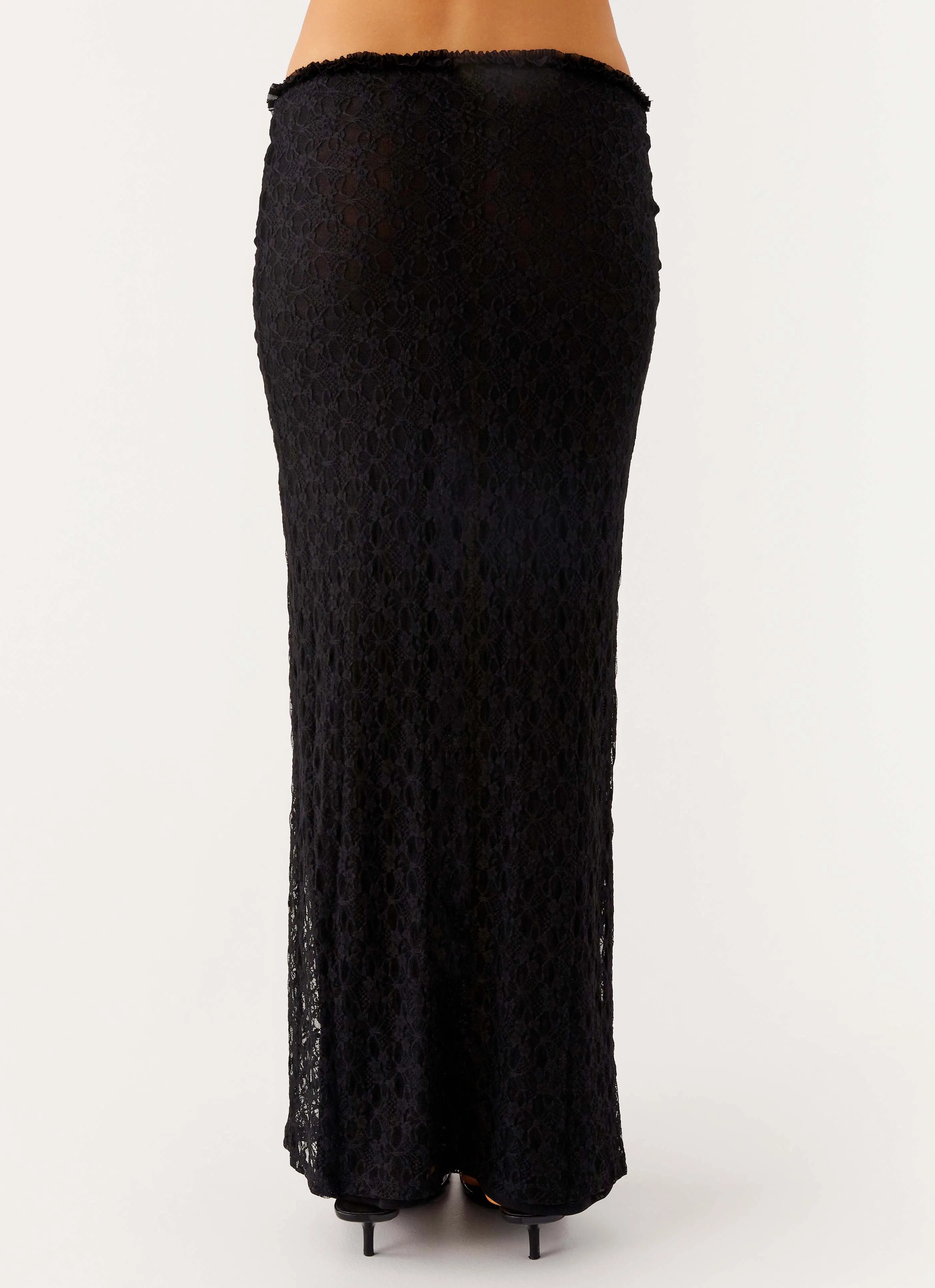 Soft Focus Timeless Trend Ophira Maxi Skirt - Black