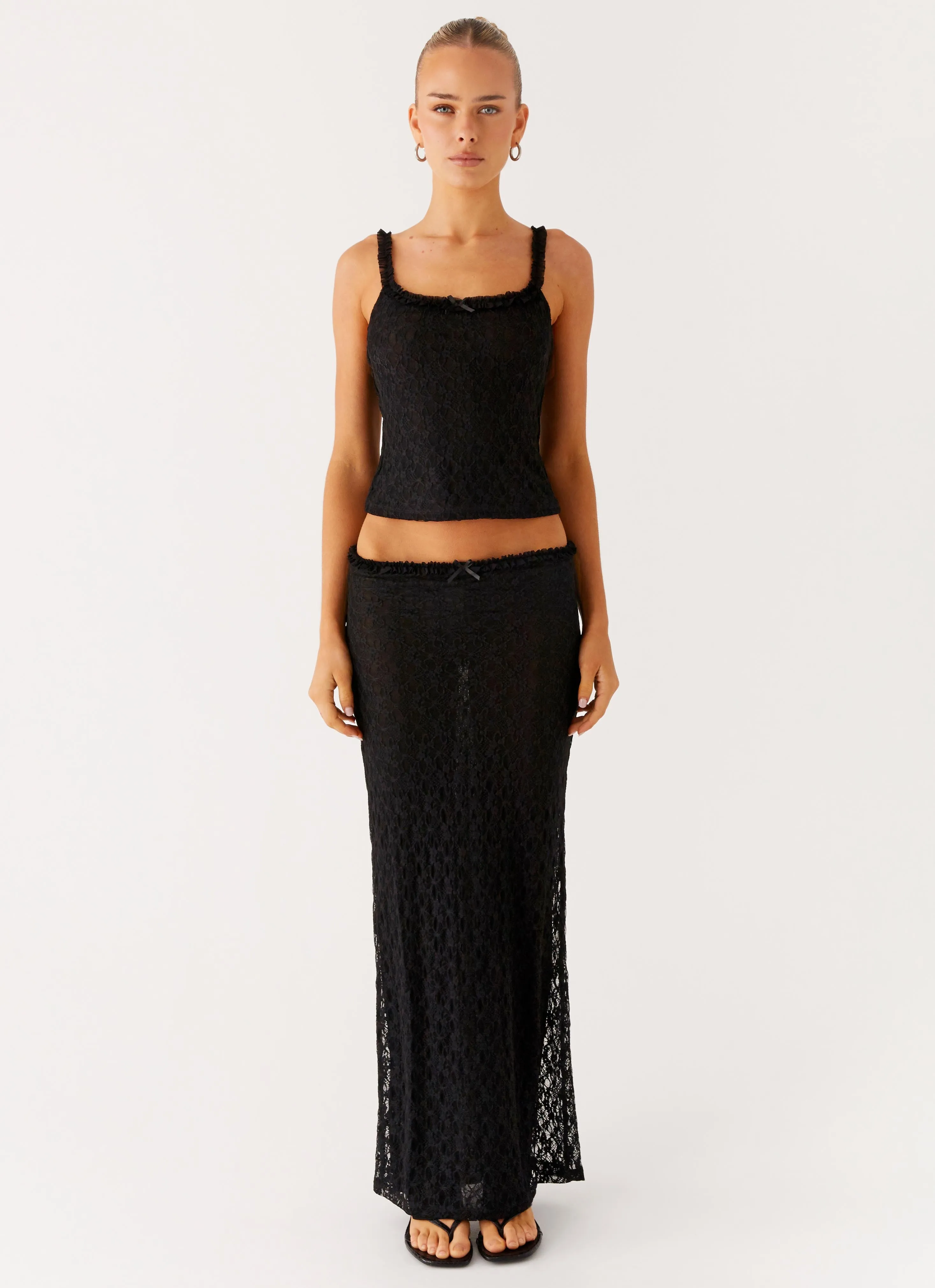 Ophira Maxi Skirt - Black Petite Fit