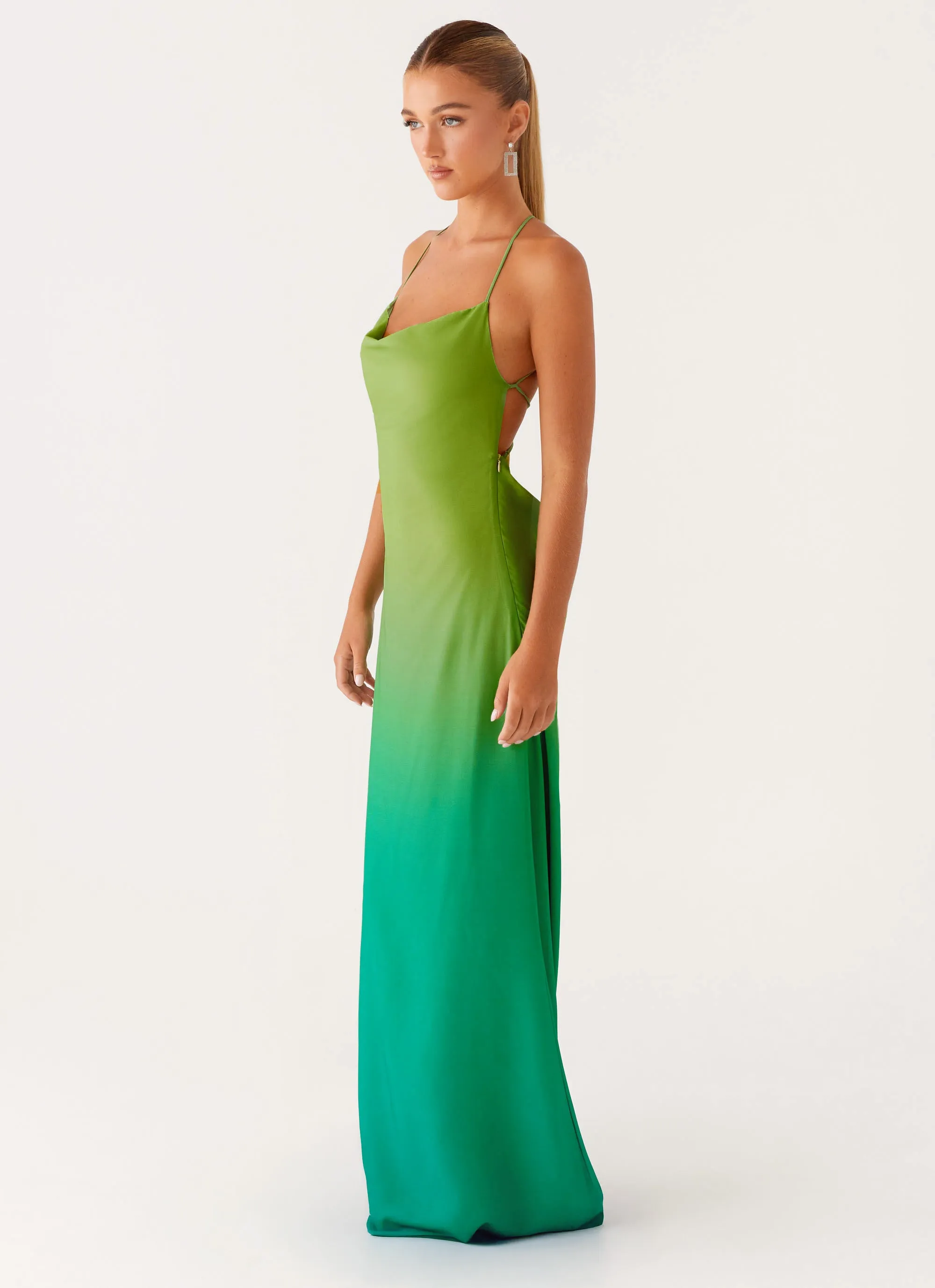FlexibleClosure Opposites Attract Maxi Dress - Green Ombre