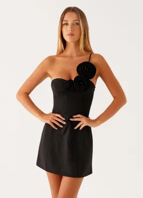 Sweetpea Mini Dress - Black Bold Details