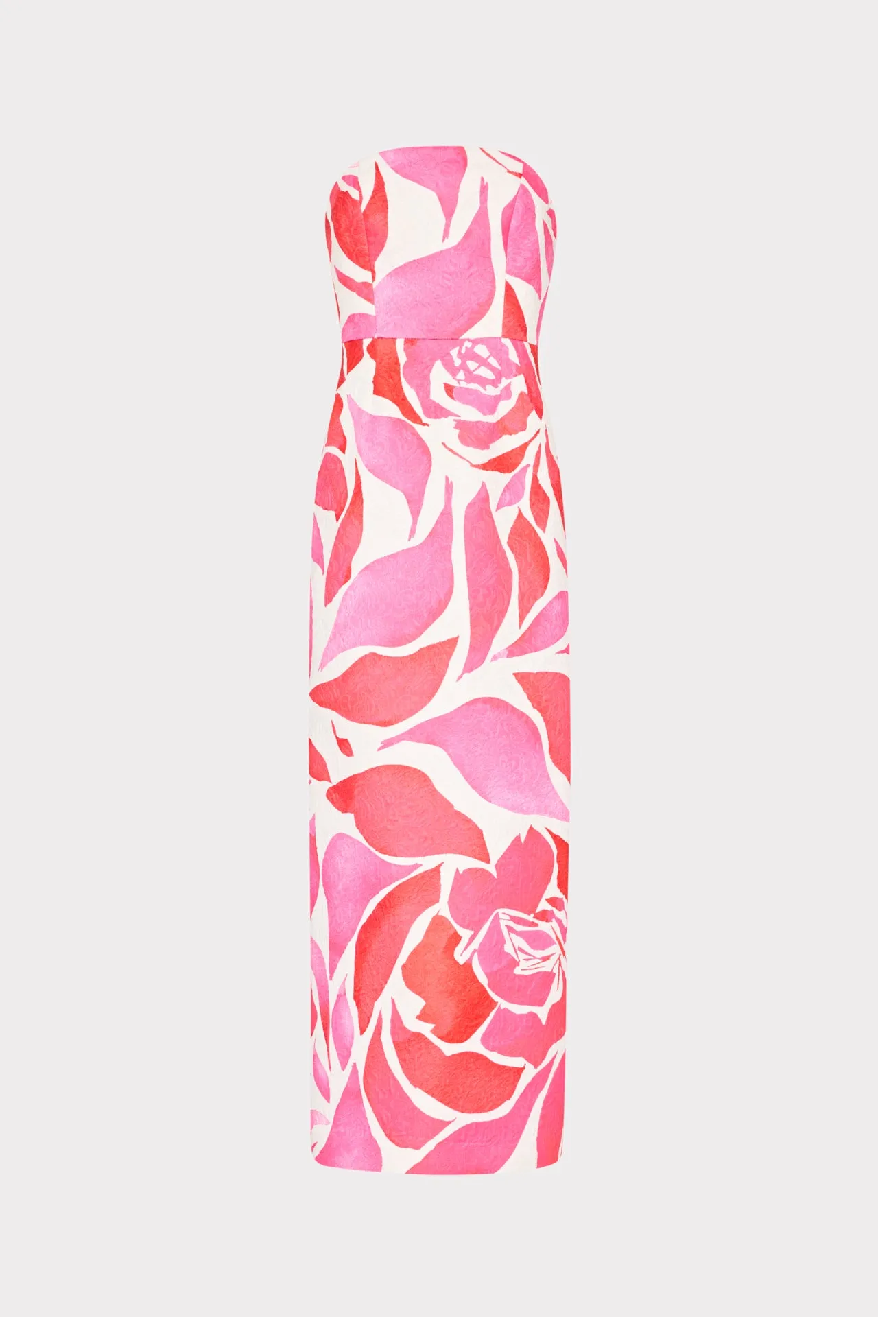 Style Ease Silky Shine Orion Dream Rose Jacquard Dress