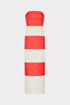 Orion Stripe Jacquard Dress Perfectly Tailored Polished Mood