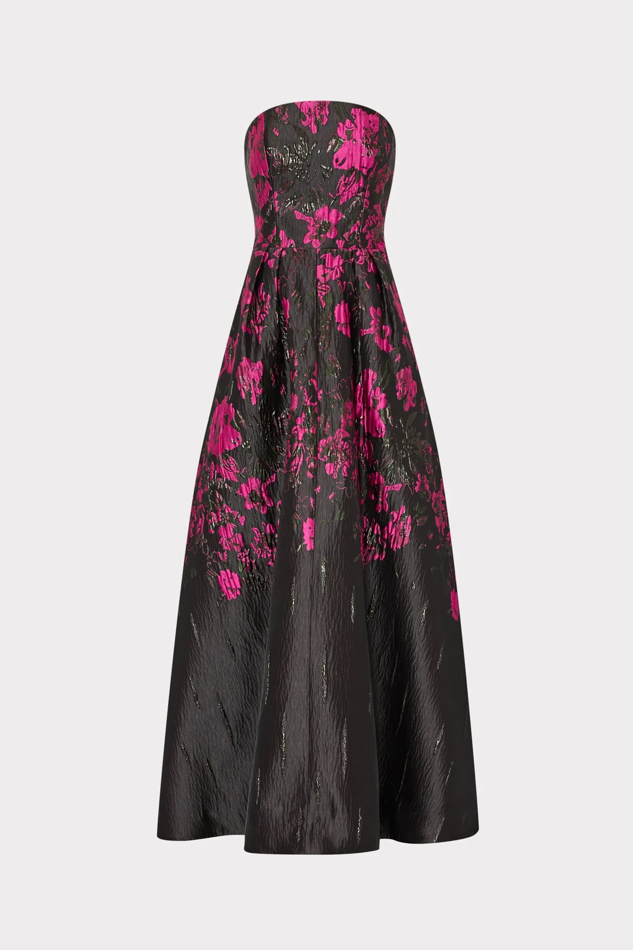 Light Fall Classy Look Winona Floral Jacquard Strapless Gown