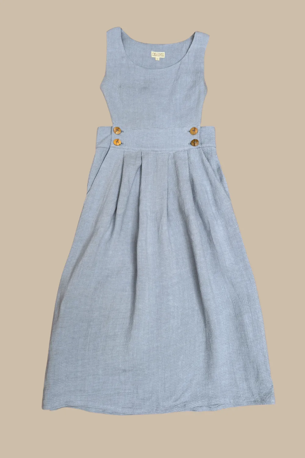 Brigid Jumper in BB Blue Texture Cotton Fashion Layer