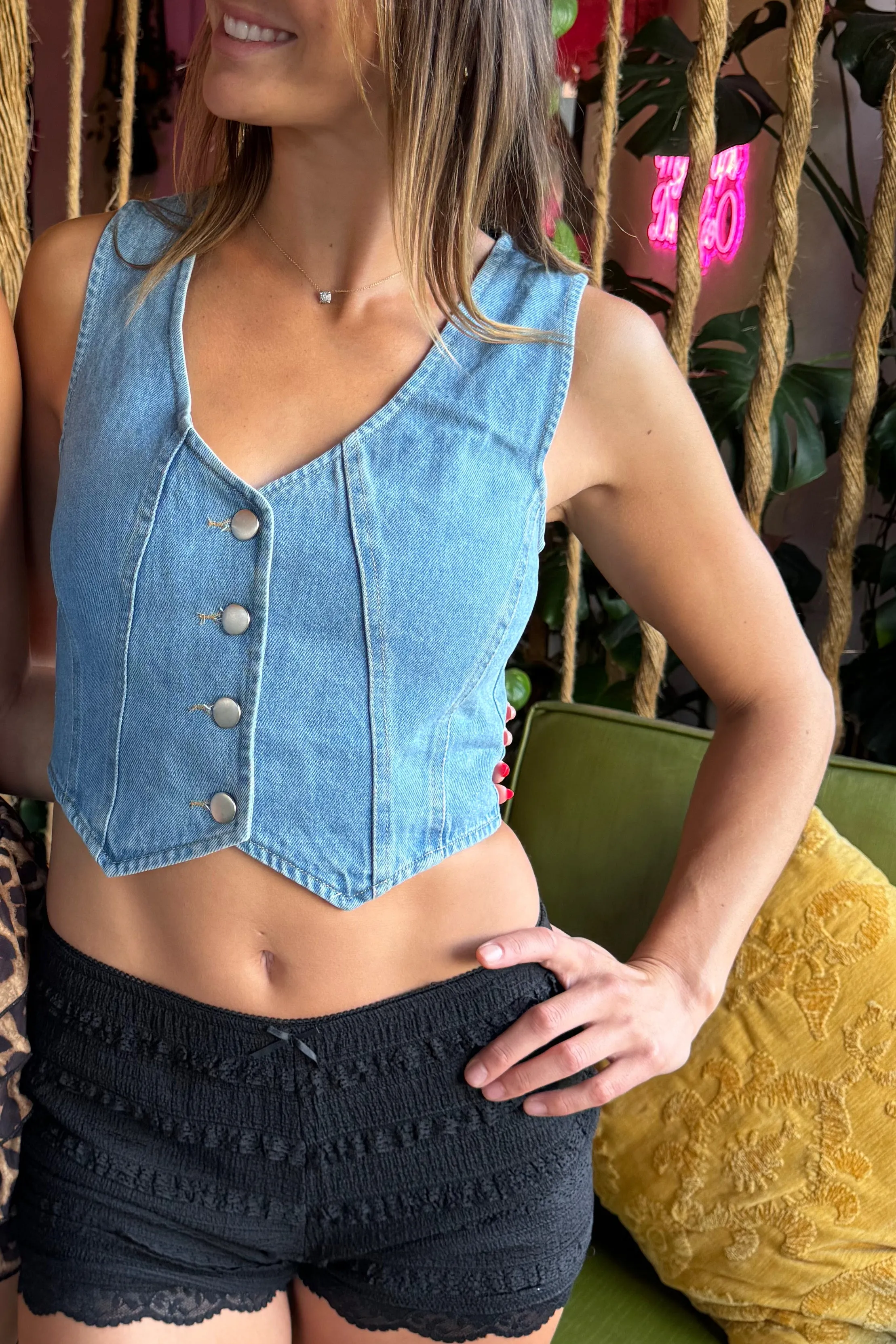 Outlaw Denim Vest CompressionSupportWeave