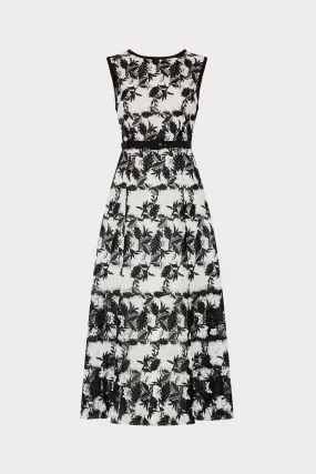 Paloma Two Tone Lace Midi Dress Work or Play Resort-Wear