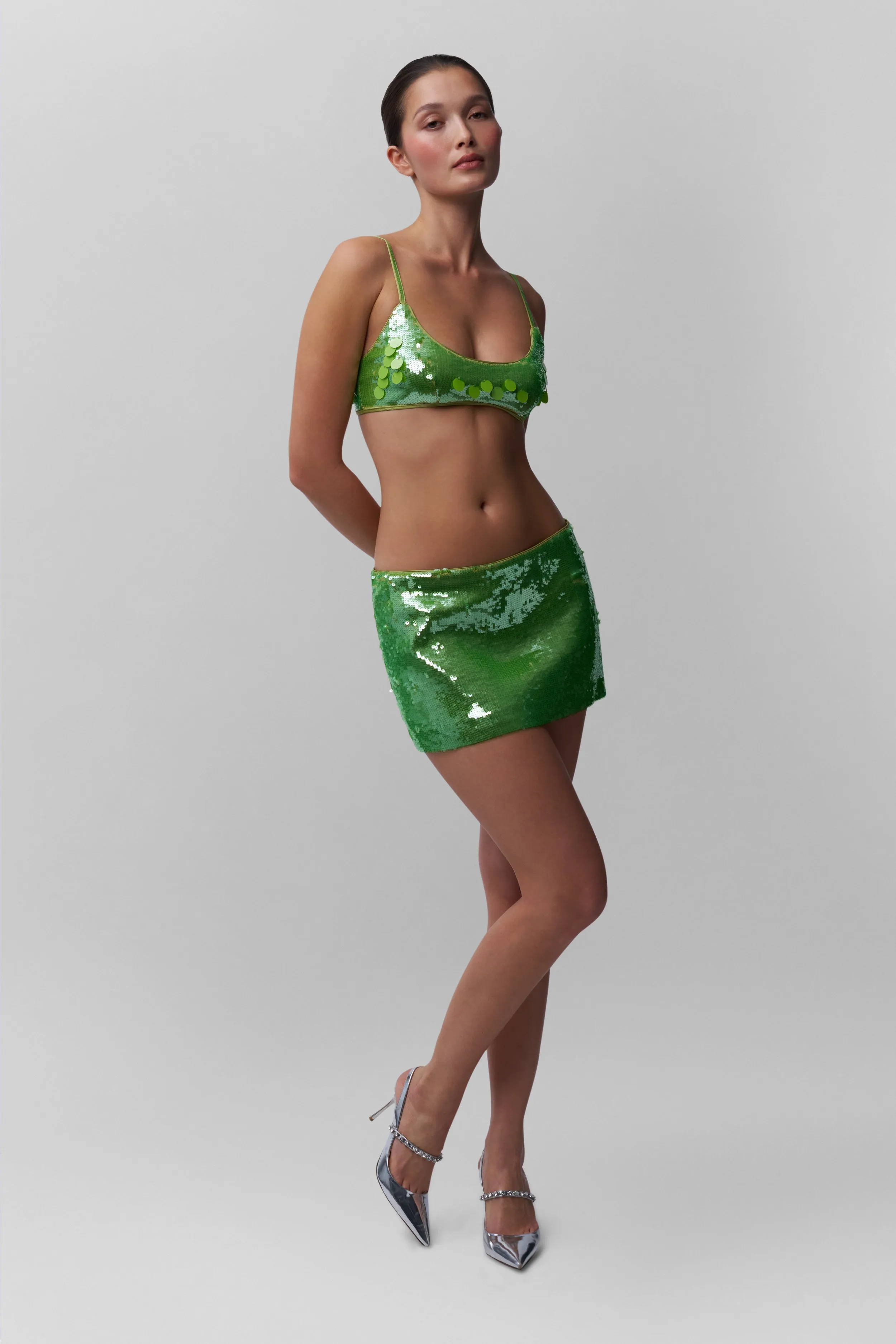 Paillette Bralette Soft Wool