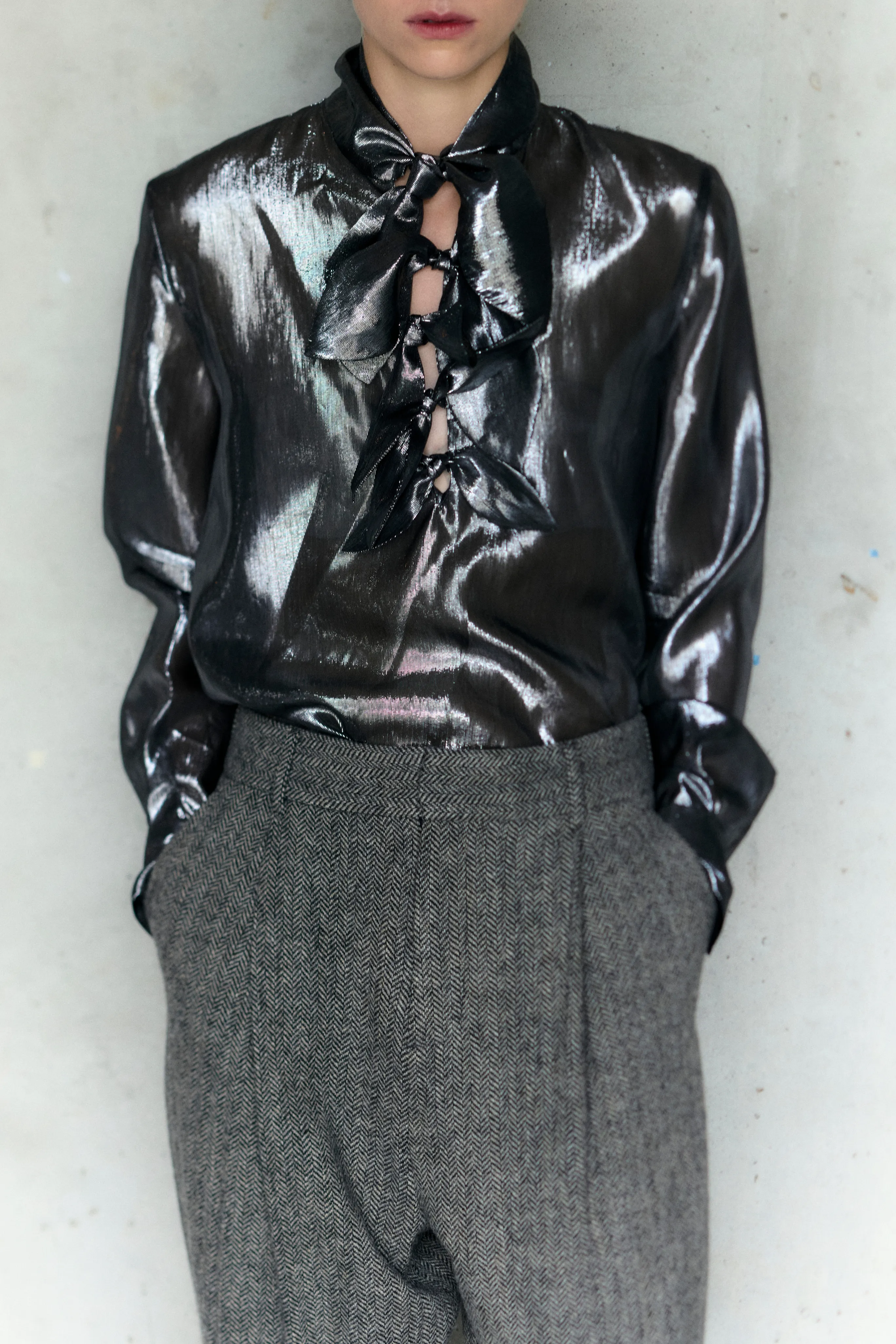 Painter's Shirt - Silver RecycledPolyester